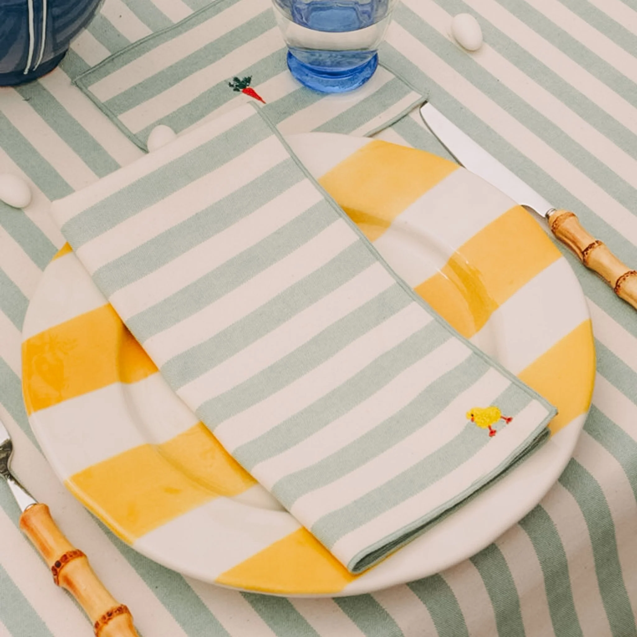 Roupa de mesa Barra, em algodão, com motivos de Páscoa bordados - Image 10