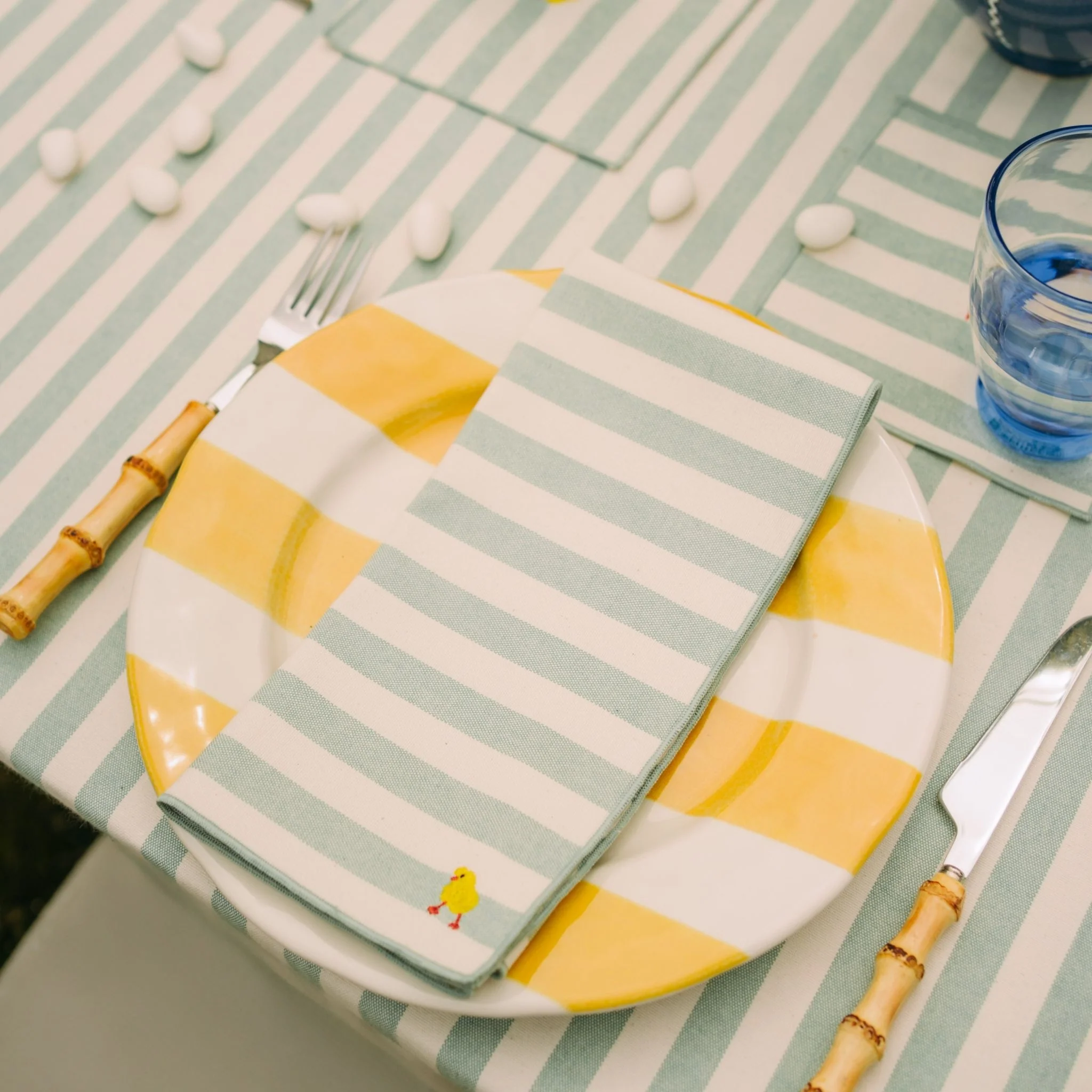 Roupa de mesa Barra, em algodão, com motivos de Páscoa bordados - Image 12