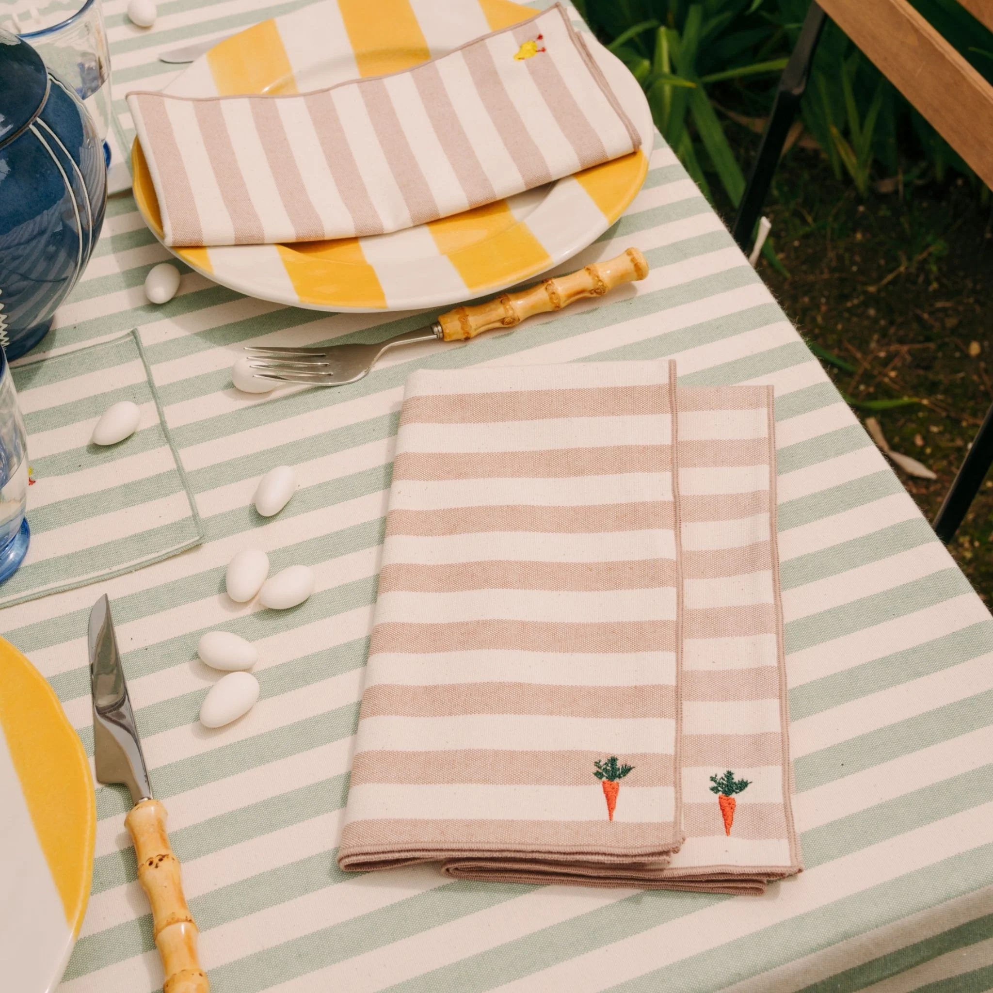 Roupa de mesa Barra, em algodão, com motivos de Páscoa bordados - Image 20