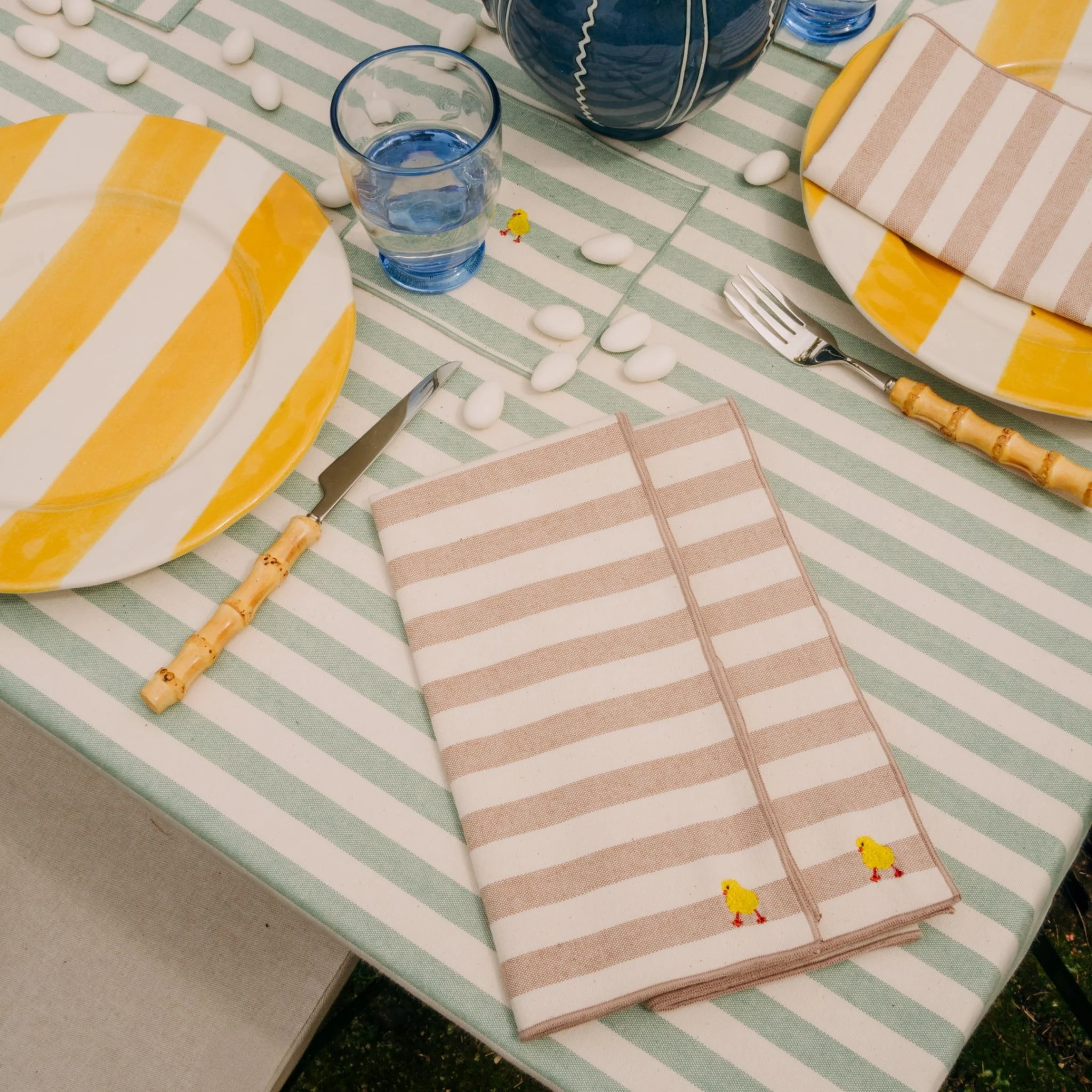 Roupa de mesa Barra, em algodão, com motivos de Páscoa bordados - Image 21