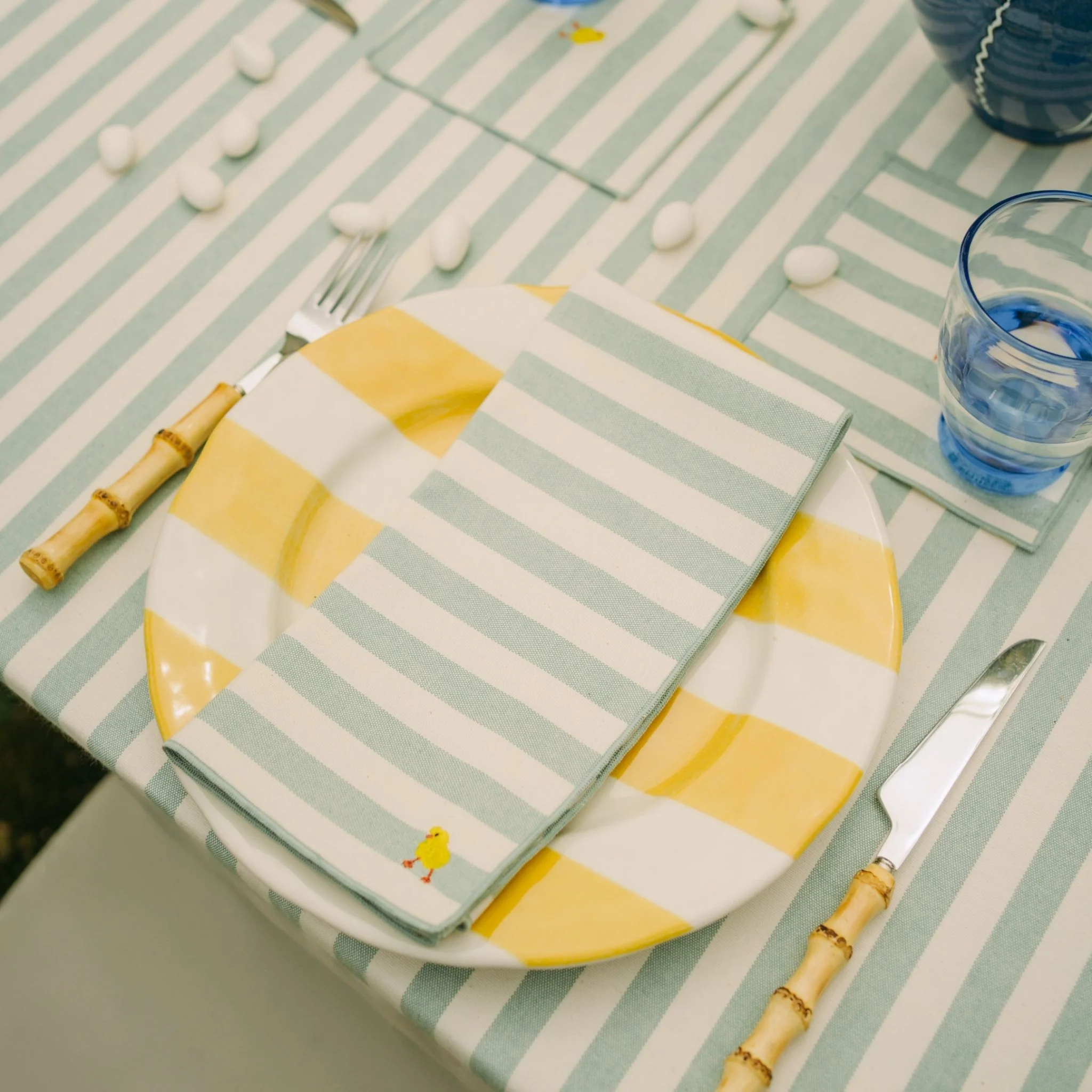 Roupa de mesa Barra, em algodão, com motivos de Páscoa bordados - Image 9