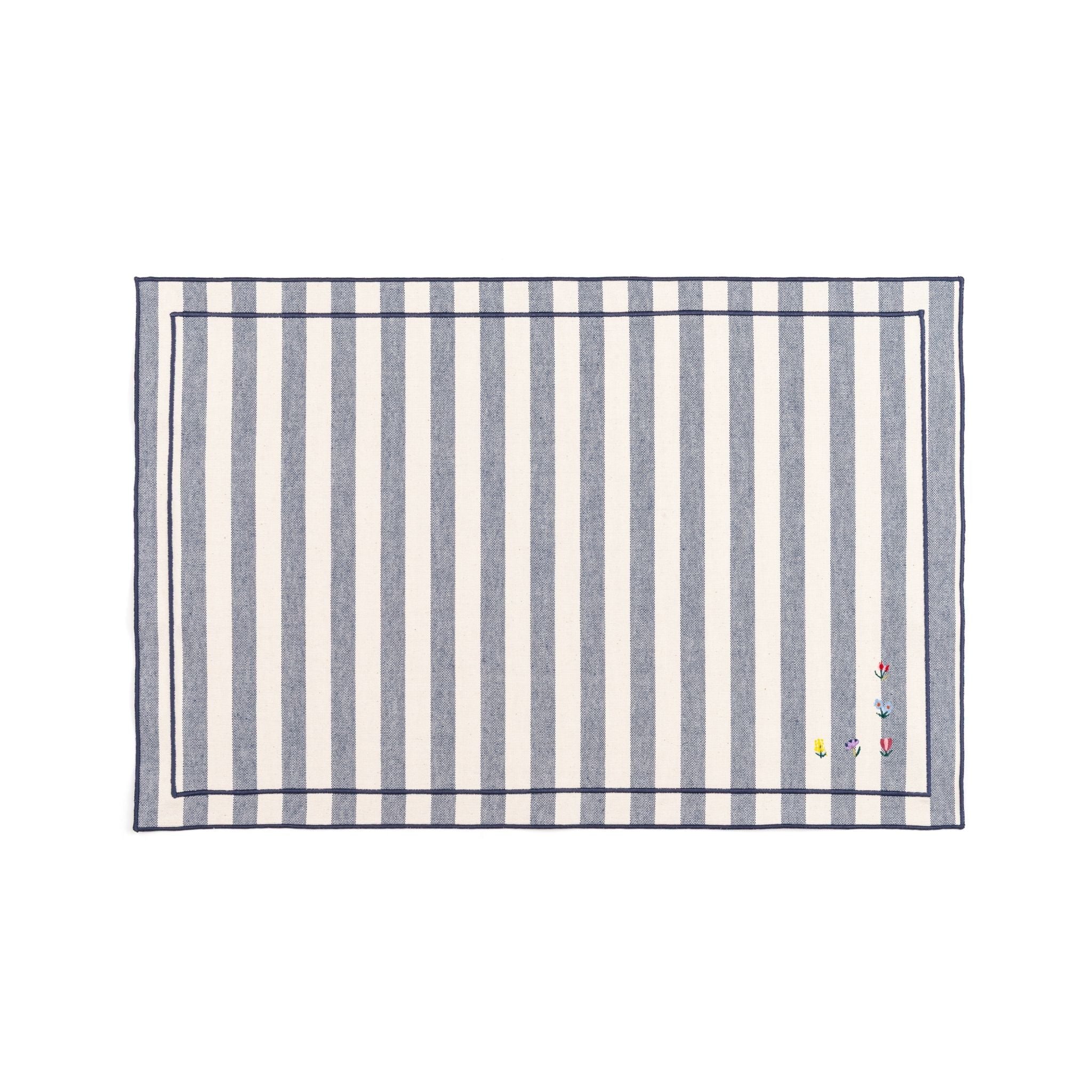 Roupa de mesa Barra, em algodão, com flores bordadas - Image 67