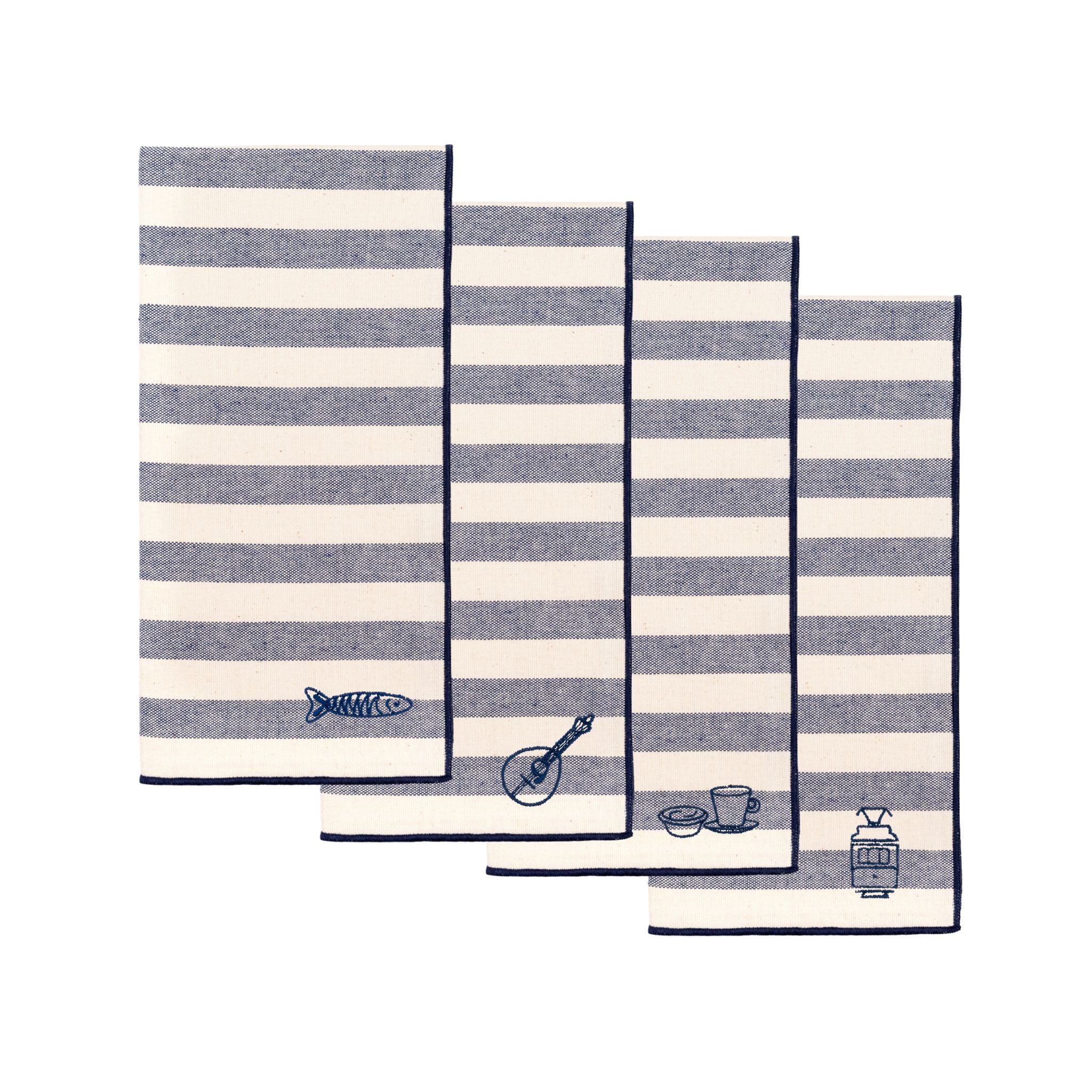 Roupa de mesa Barra, em algodão, com motivos inspirados em Portugal bordados - Image 23