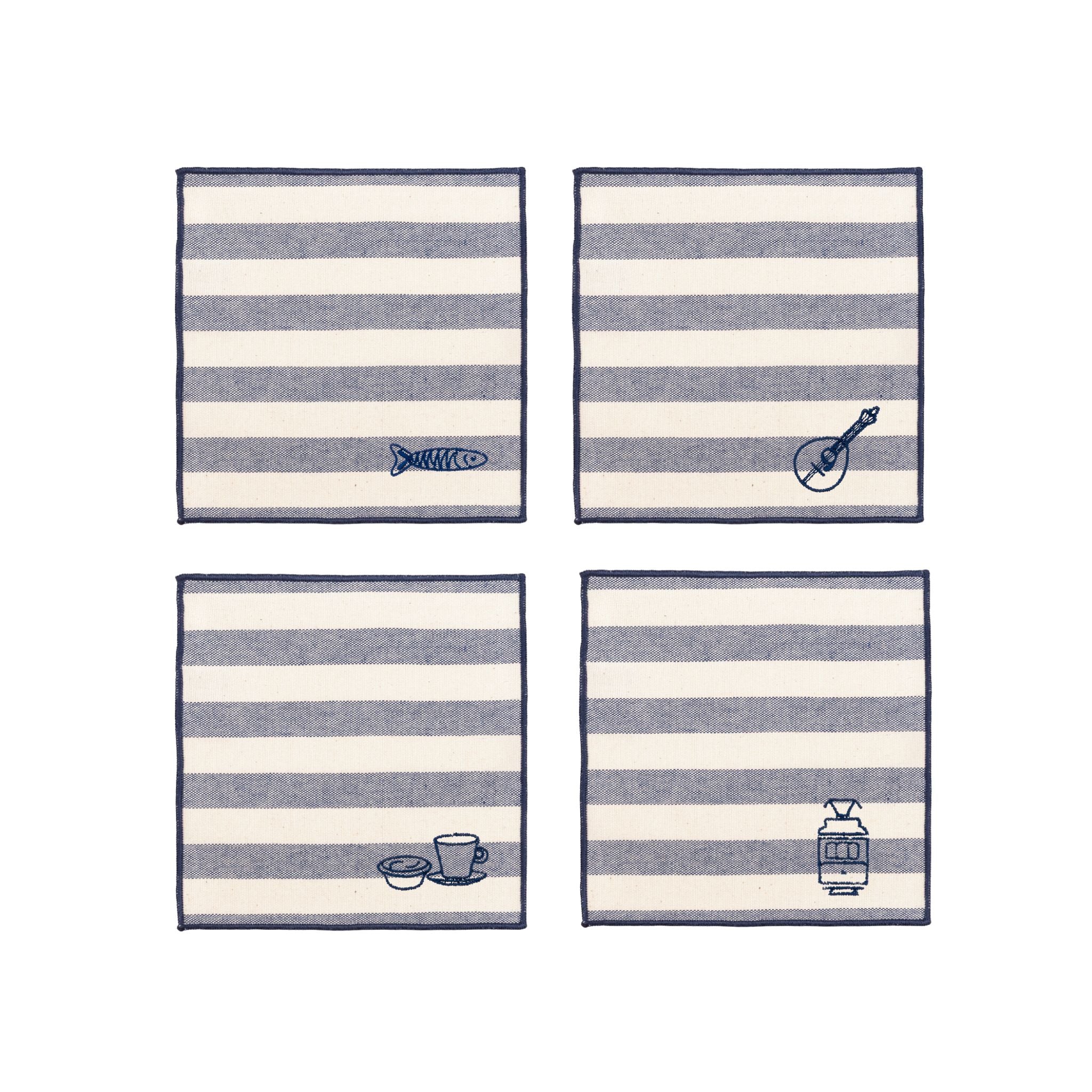 Roupa de mesa Barra, em algodão, com motivos inspirados em Portugal bordados - Image 24