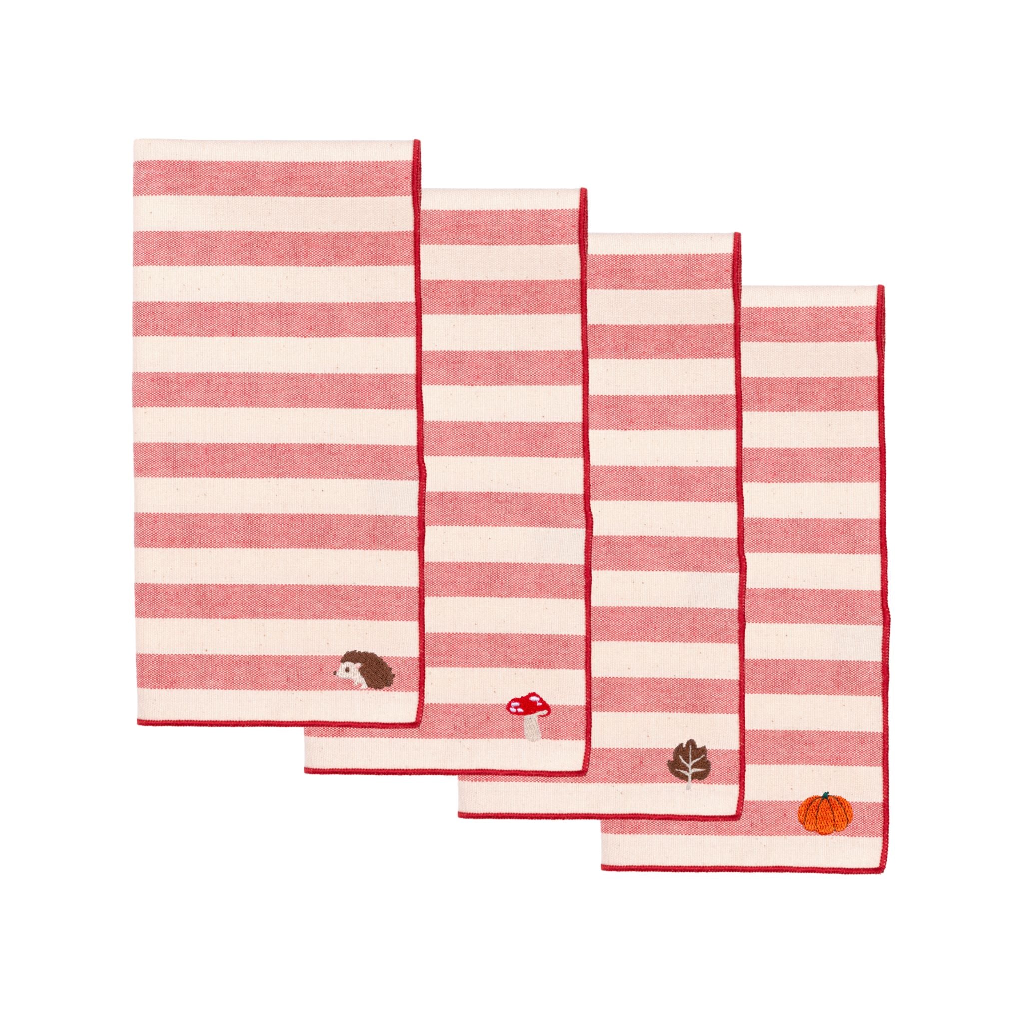 Roupa de mesa Barra, em algodão, com motivos de outono bordados - Image 62