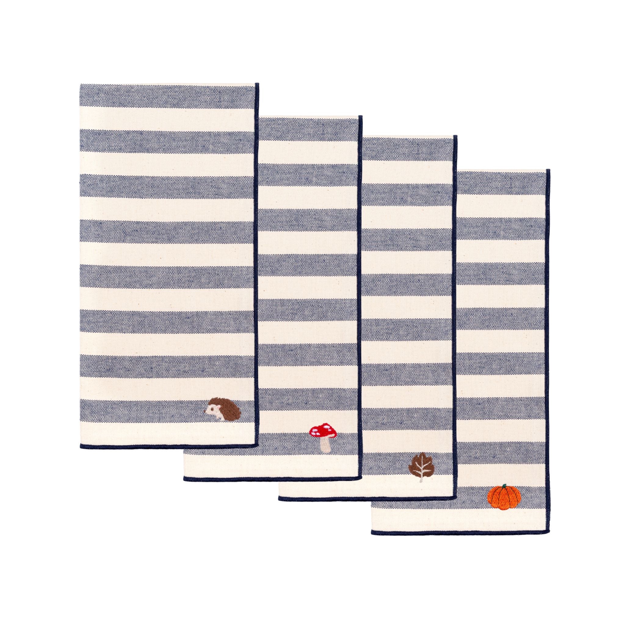 Roupa de mesa Barra, em algodão, com motivos de outono bordados - Image 64