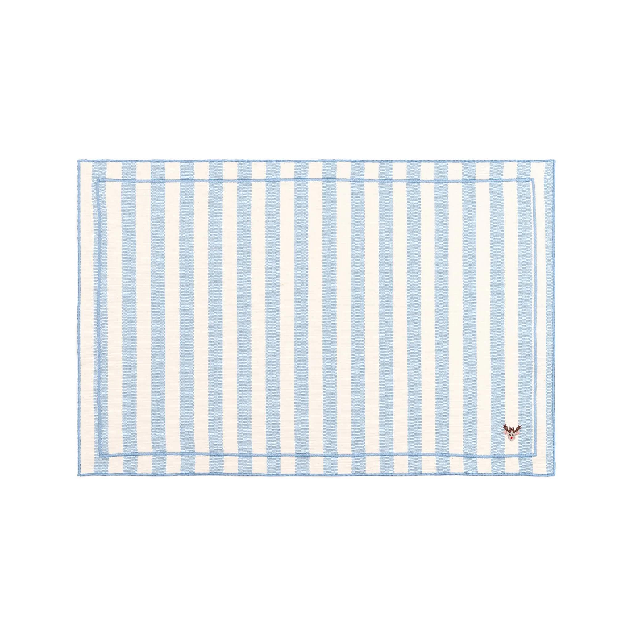 Roupa de mesa Barra, em algodão, com pequenos motivos de Natal bordados - Image 100