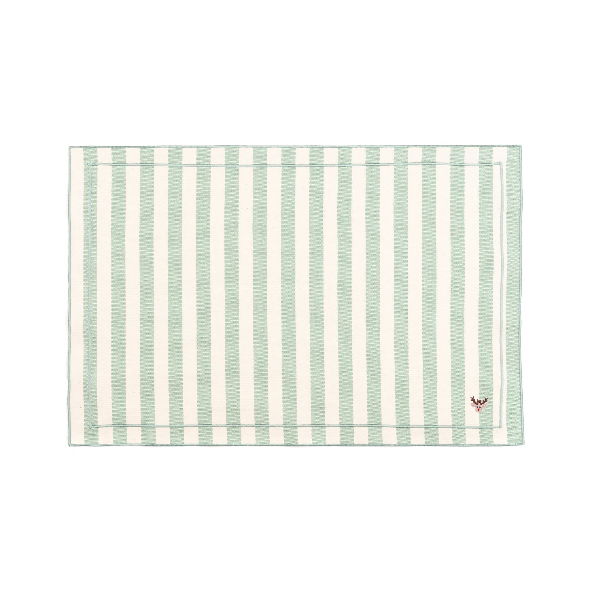 Roupa de mesa Barra, em algodão, com pequenos motivos de Natal bordados - Image 104