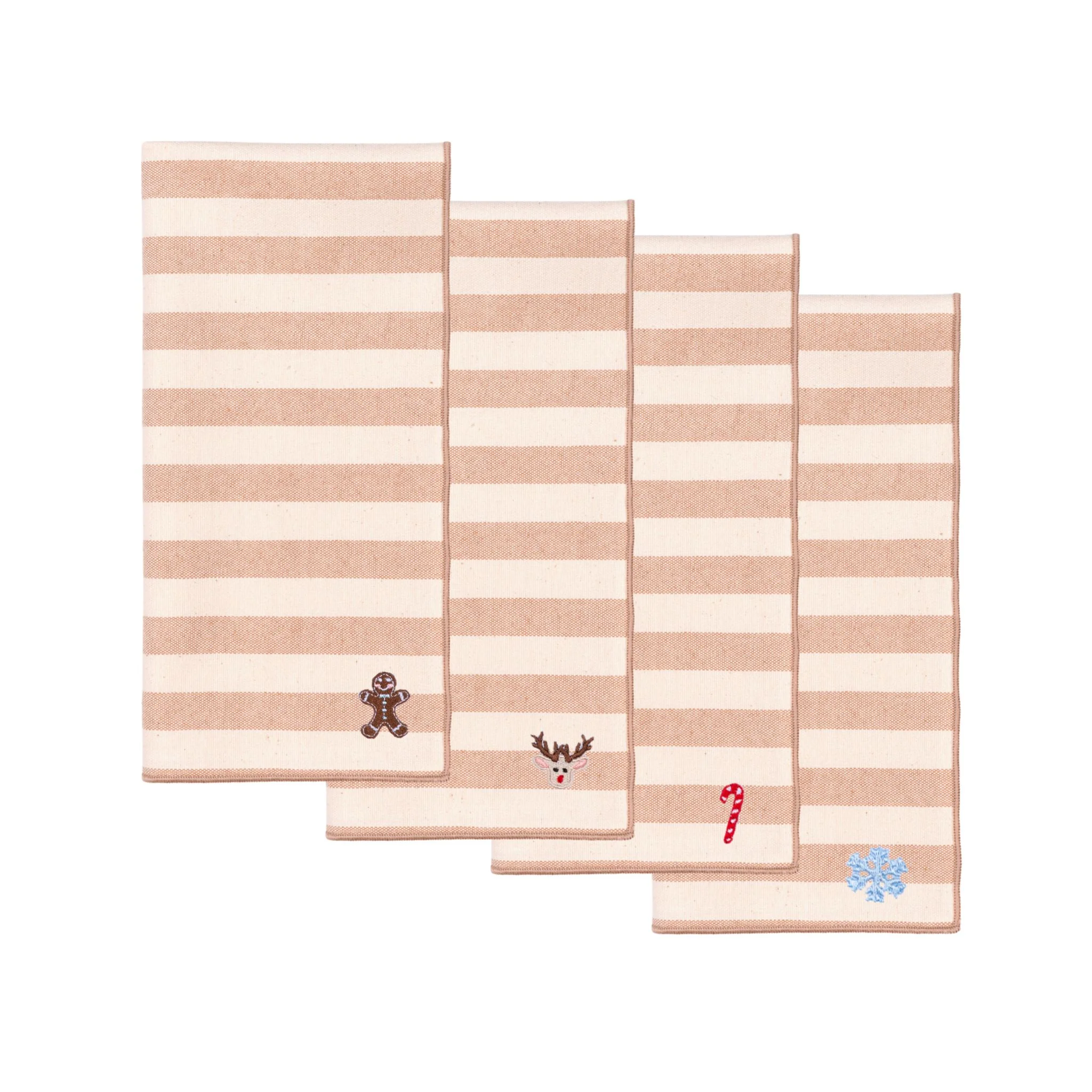 Roupa de mesa Barra, em algodão, com pequenos motivos de Natal bordados - Image 75