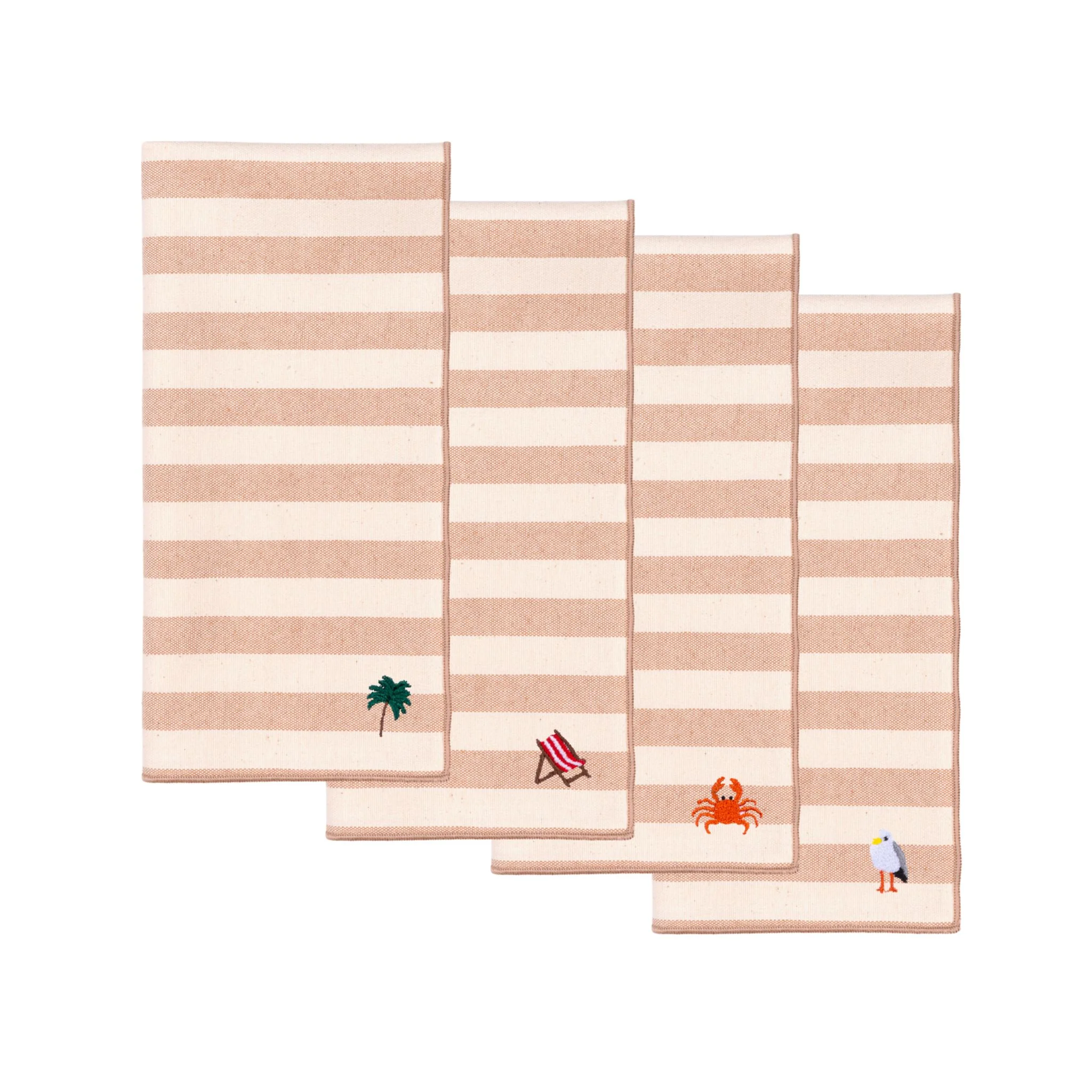 Roupa de mesa Barra, em algodão, com motivos de verão bordados - Image 68