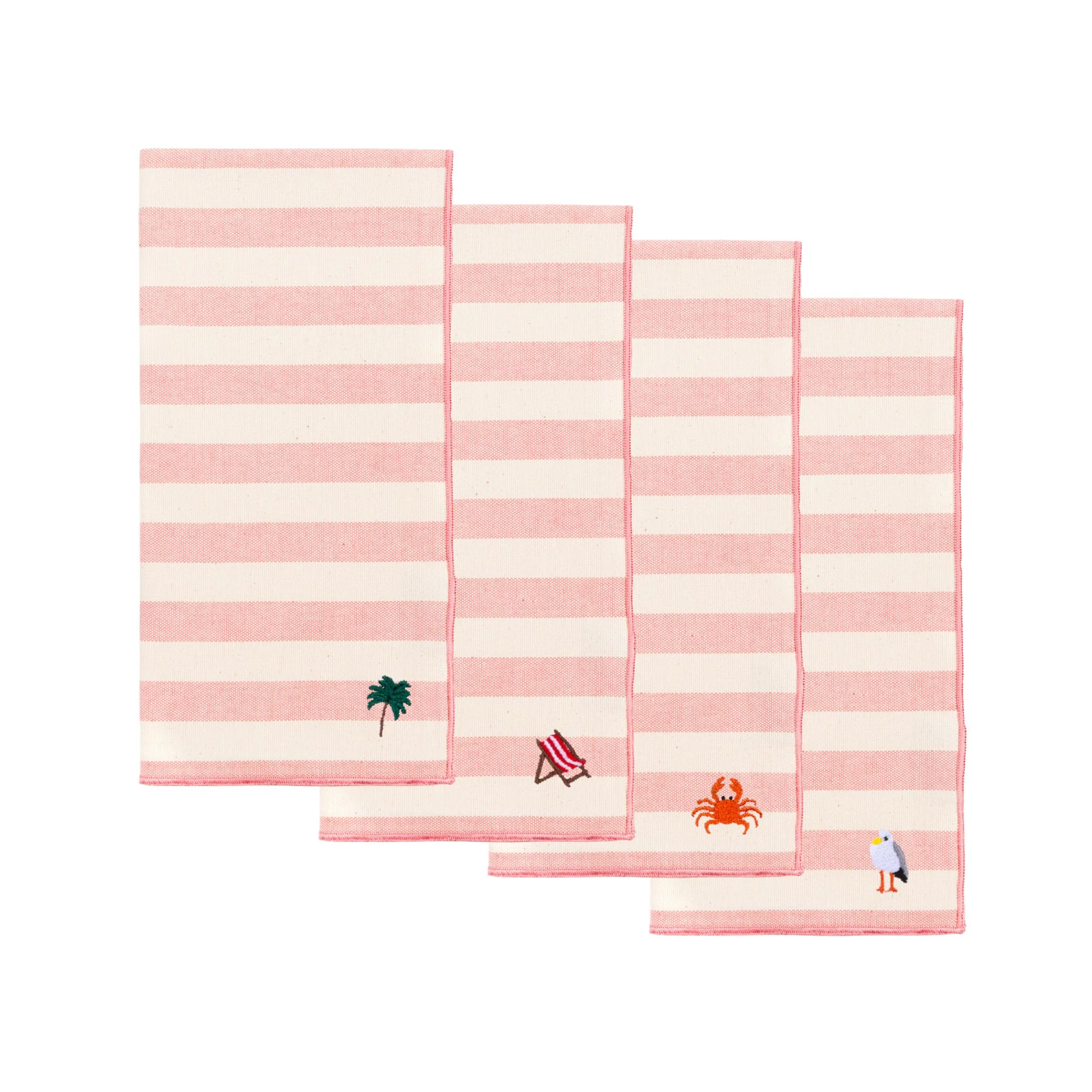 Roupa de mesa Barra, em algodão, com motivos de verão bordados - Image 78