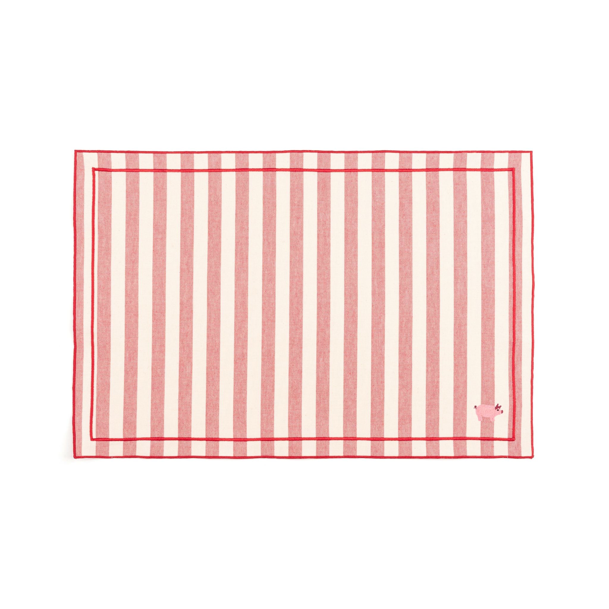 Roupa de mesa Barra, em algodão, com animais da quinta bordados - Image 105