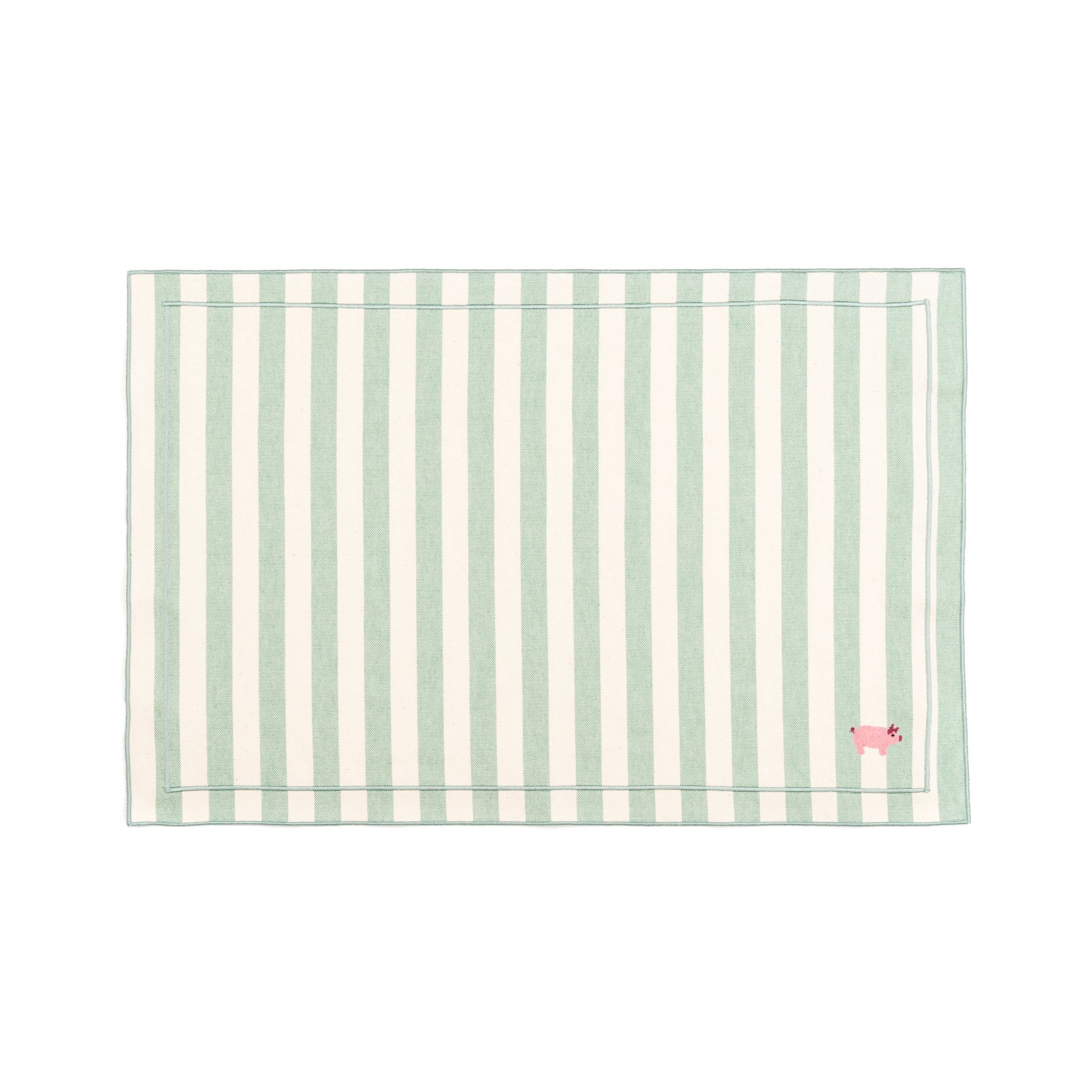 Roupa de mesa Barra, em algodão, com animais da quinta bordados - Image 93