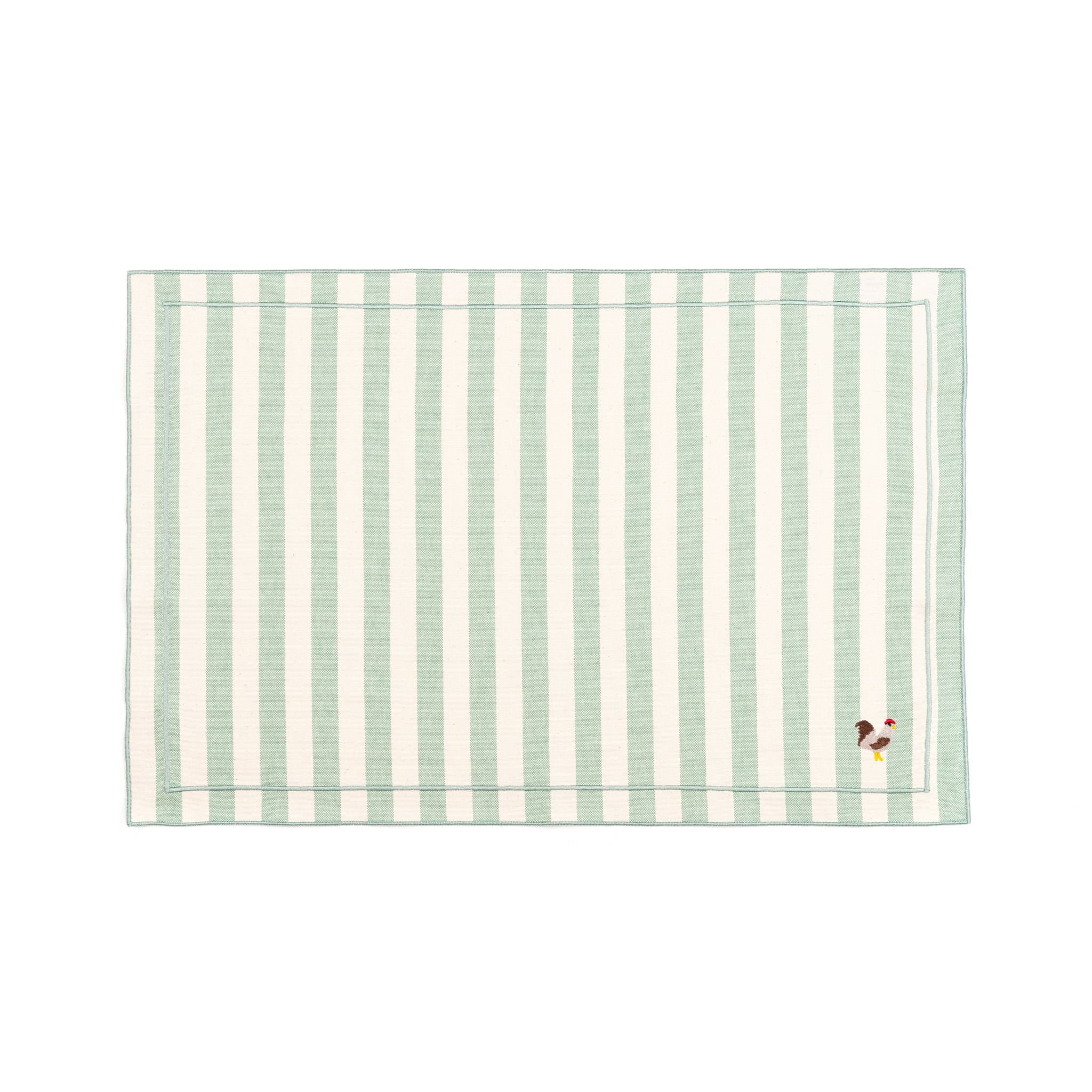 Roupa de mesa Barra, em algodão, com animais da quinta bordados - Image 95