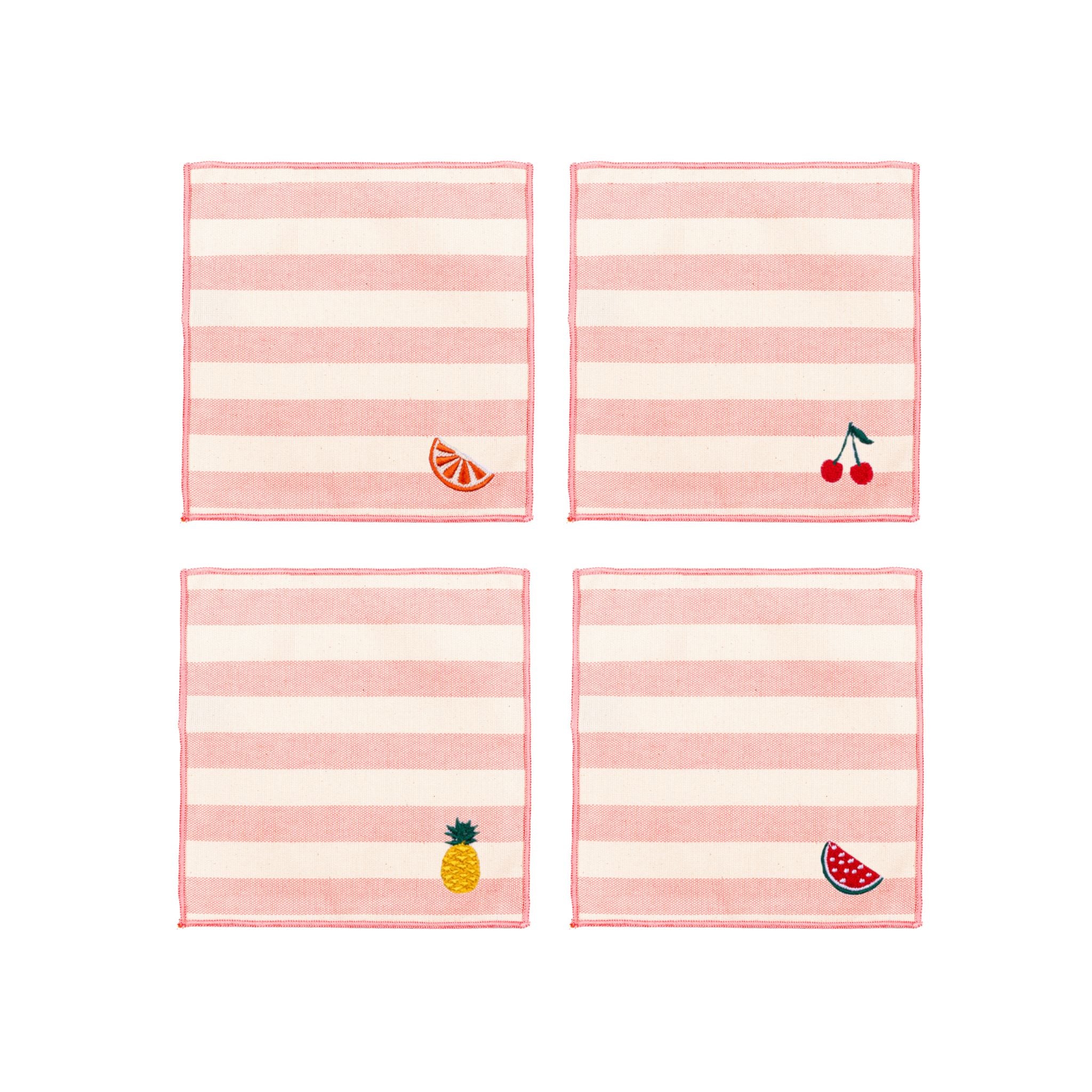 Roupa de mesa Barra, em algodão, com frutas bordadas - Image 78