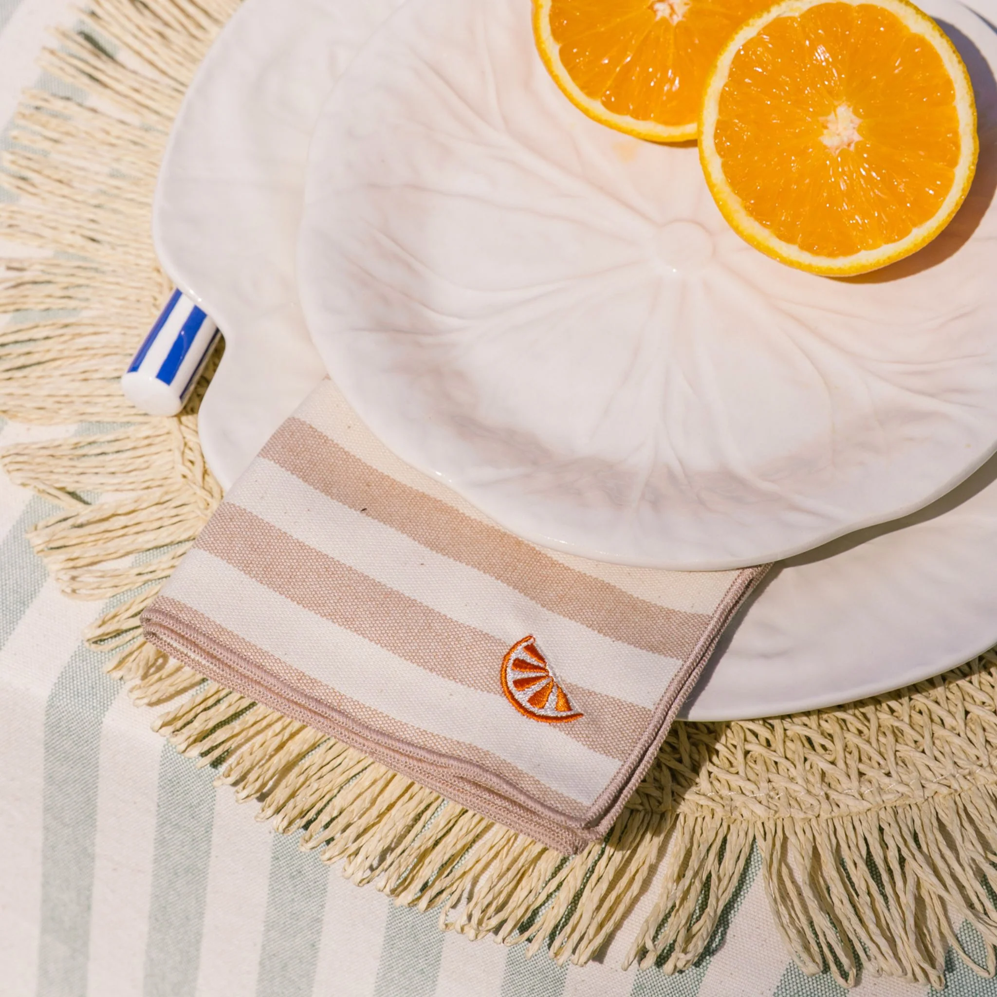 Roupa de mesa Barra, em algodão, com frutas bordadas - Image 8