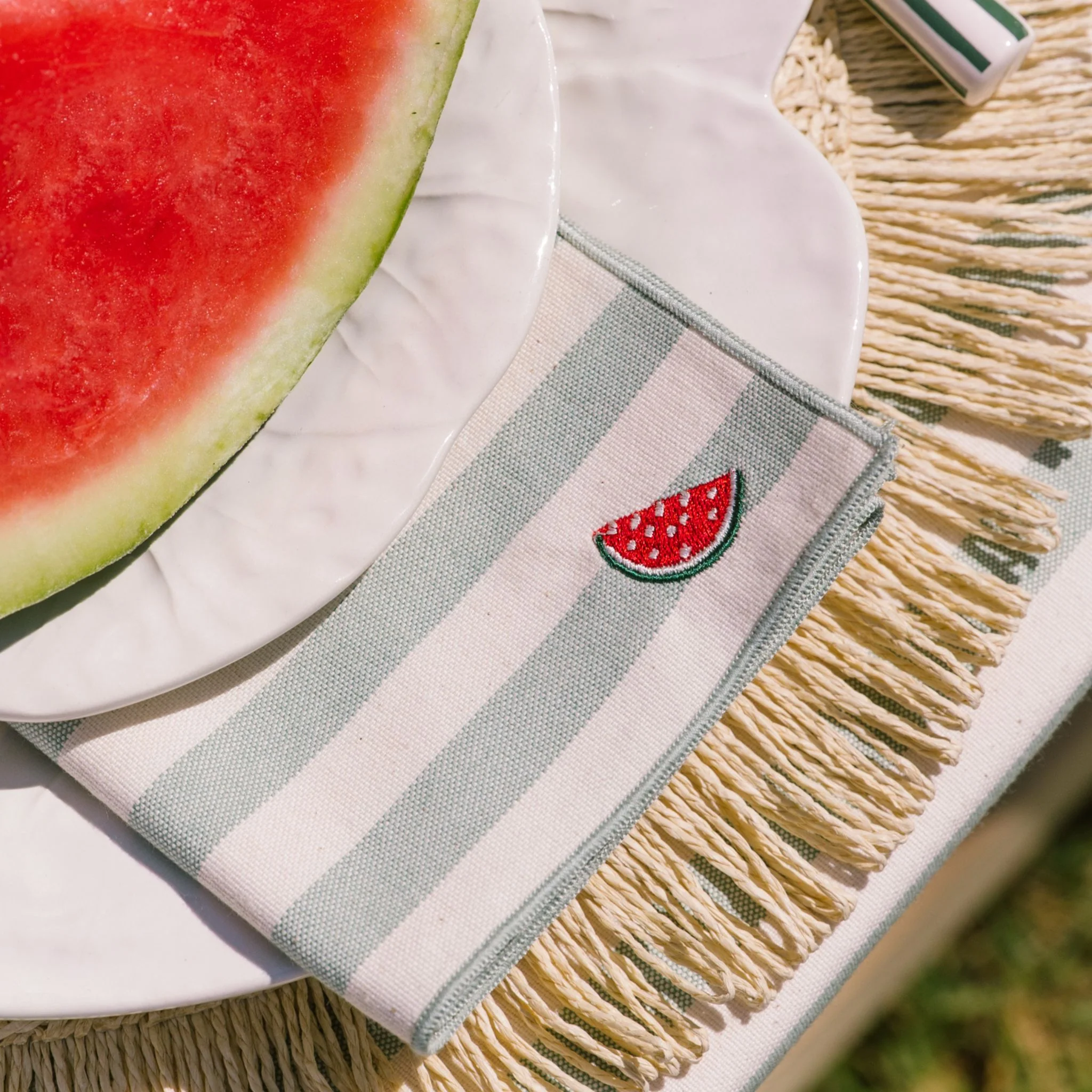 Roupa de mesa Barra, em algodão, com frutas bordadas - Image 9