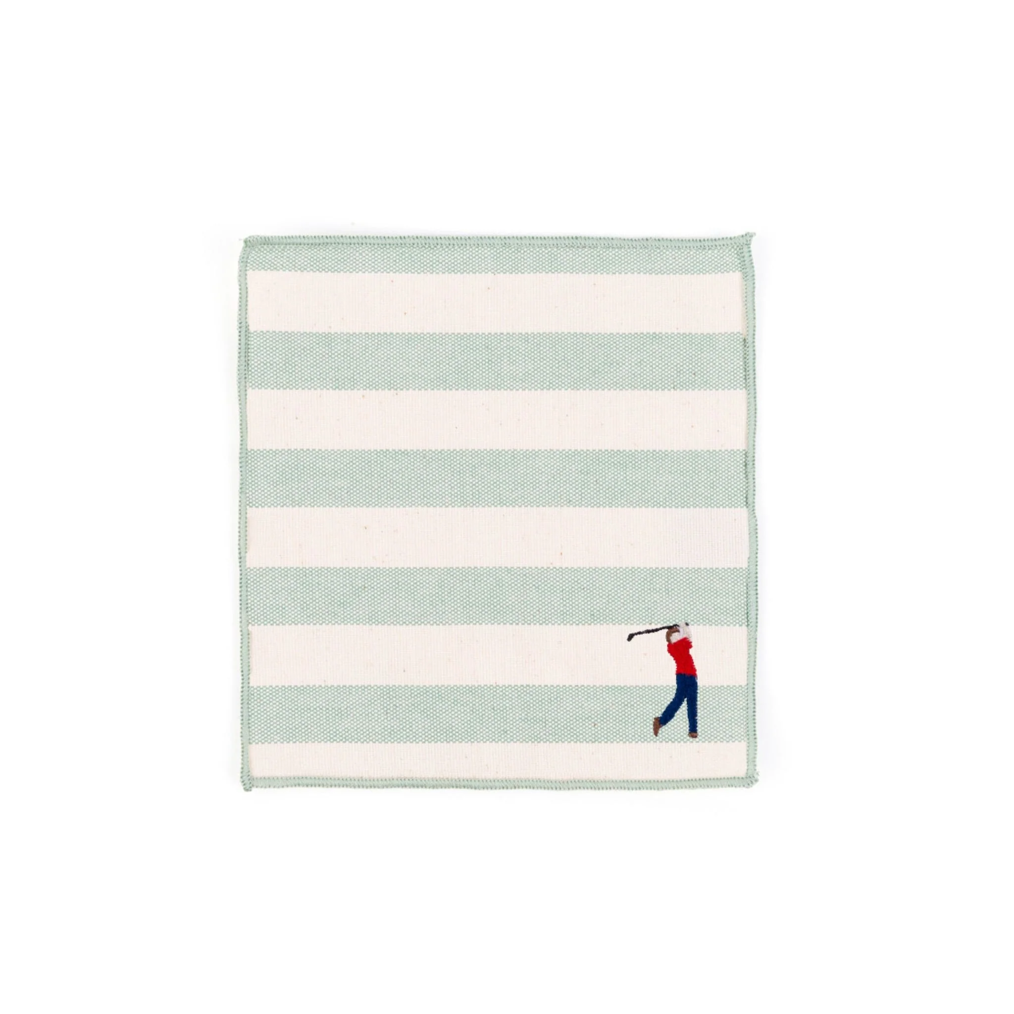 Roupa de mesa Barra, em algodão, com desportistas retro bordados - Image 37