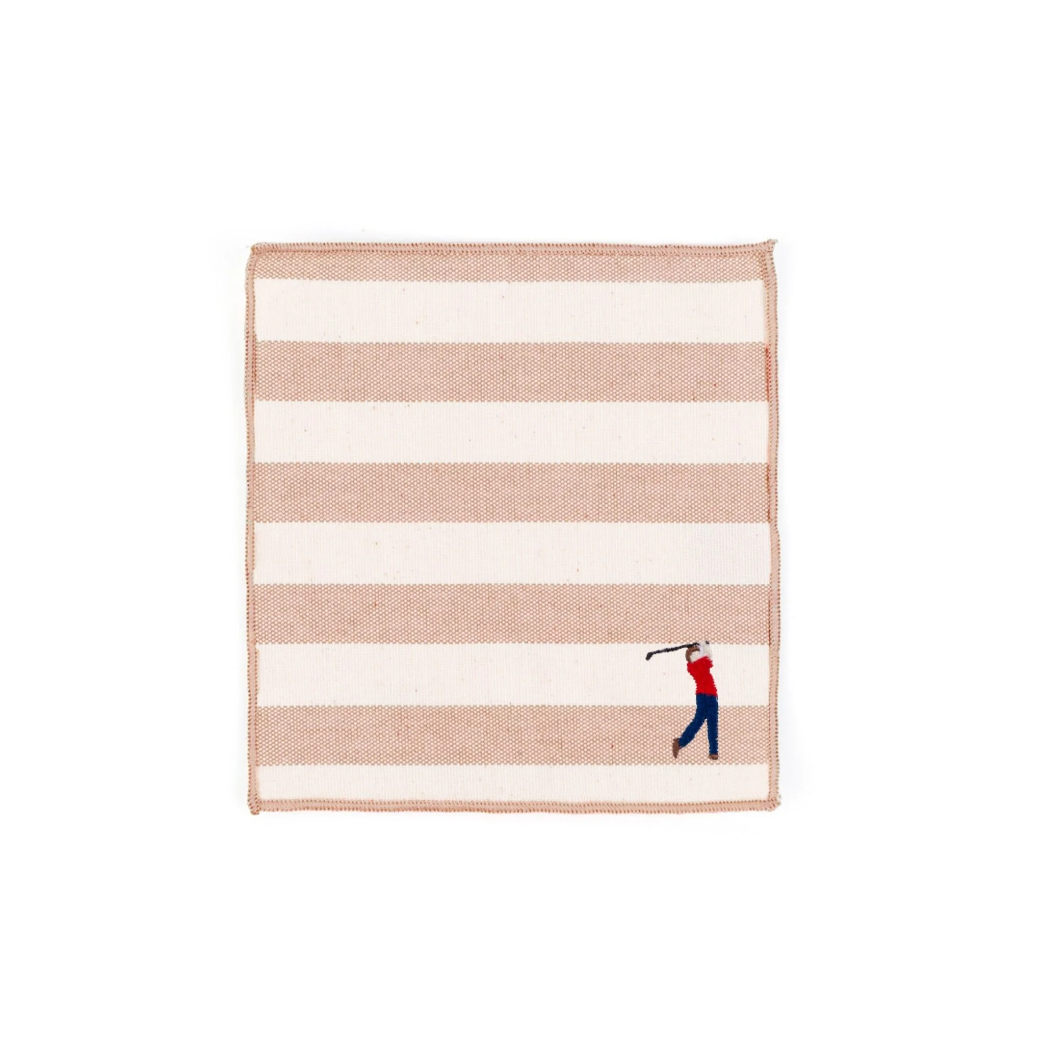 Roupa de mesa Barra, em algodão, com desportistas retro bordados - Image 7