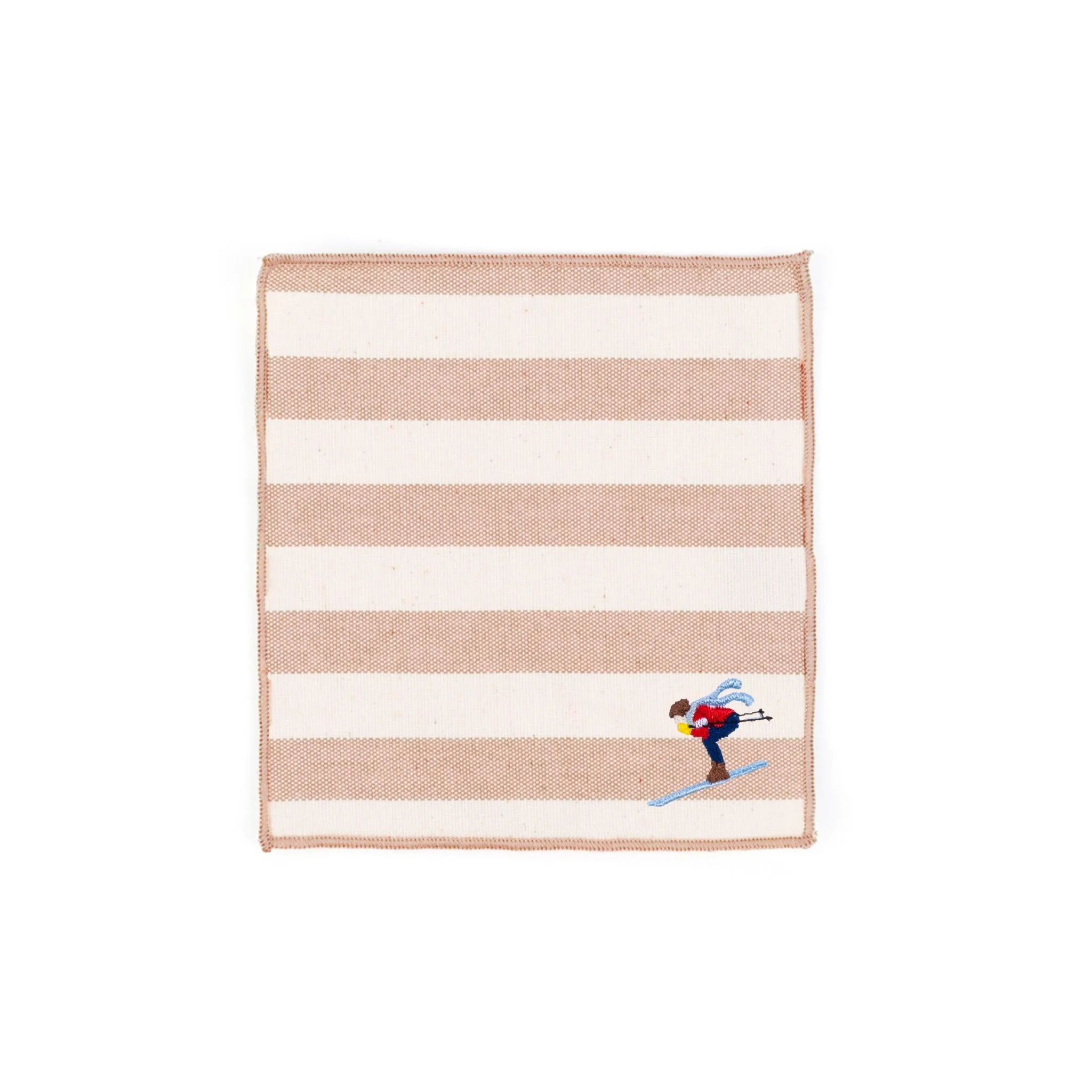 Roupa de mesa Barra, em algodão, com desportistas retro bordados - Image 9