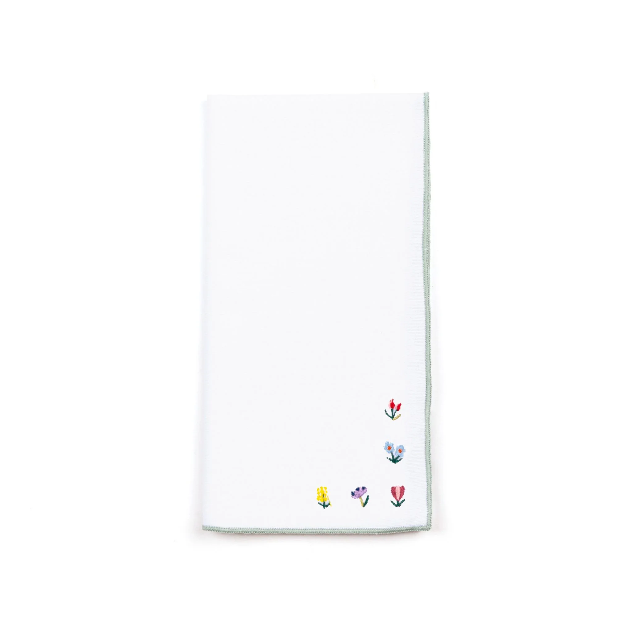 Roupa de mesa Nazaré branco, em algodão, com flores bordadas - Image 12