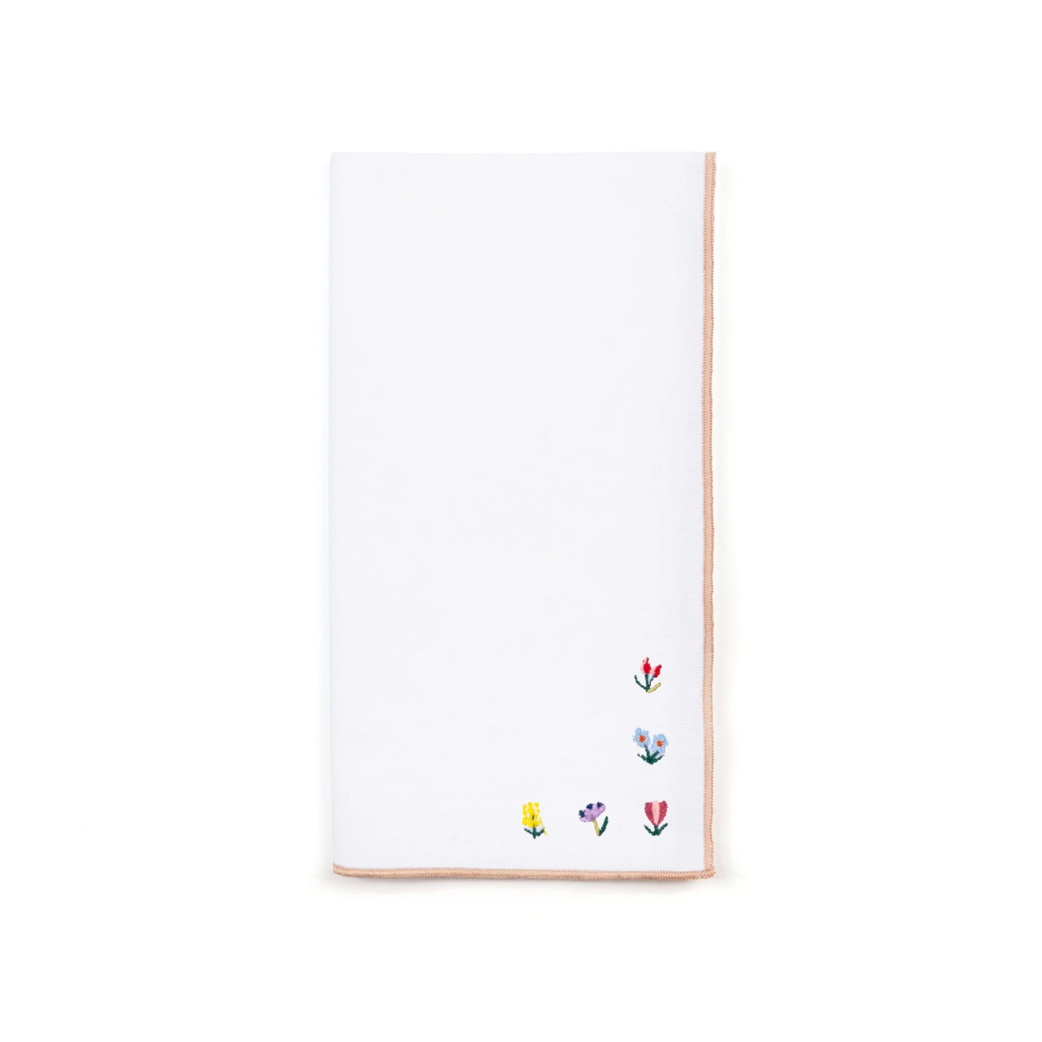 Roupa de mesa Nazaré branco, em algodão, com flores bordadas - Image 9