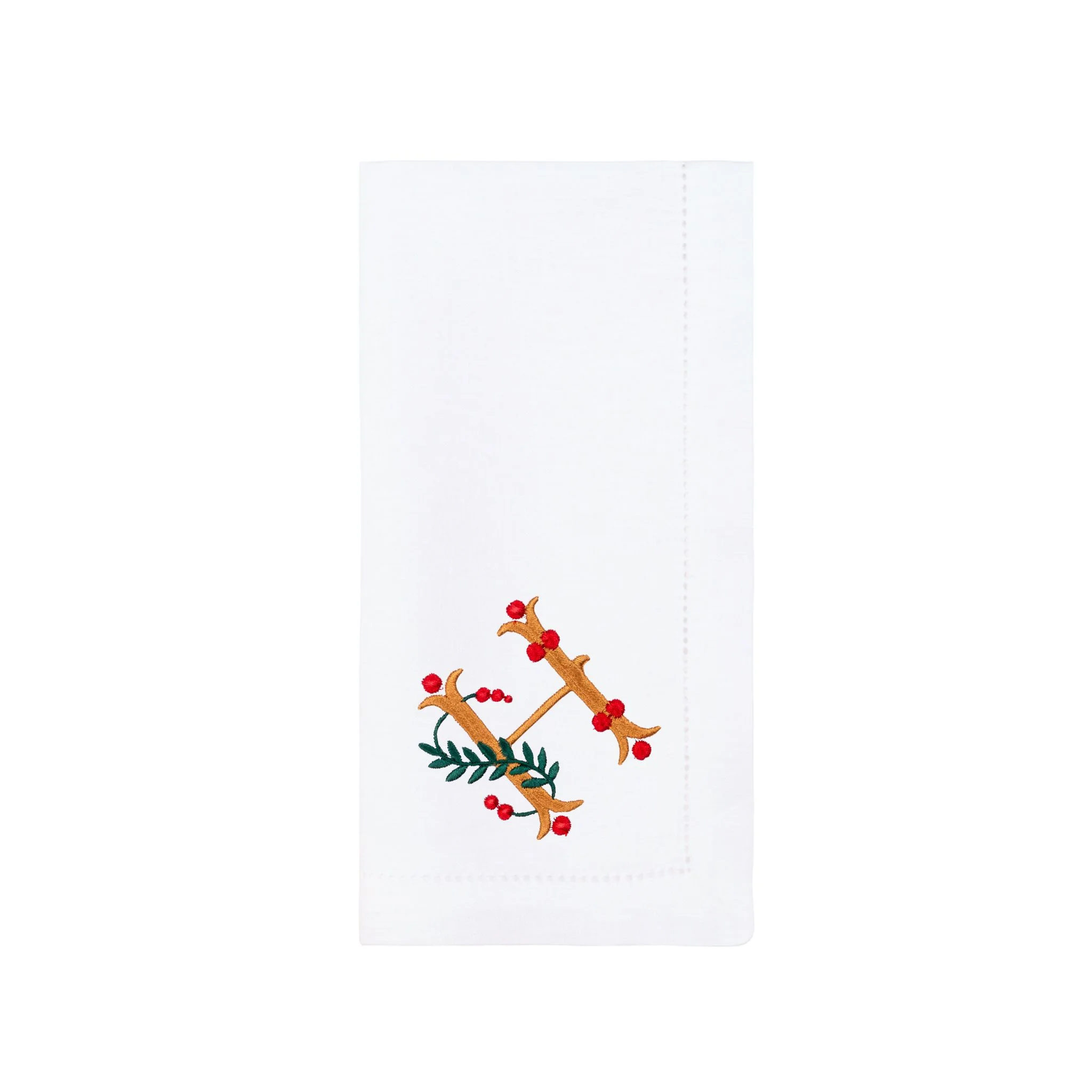 Roupa de mesa Mafra, em algodão, com letras de Natal bordadas - Image 15