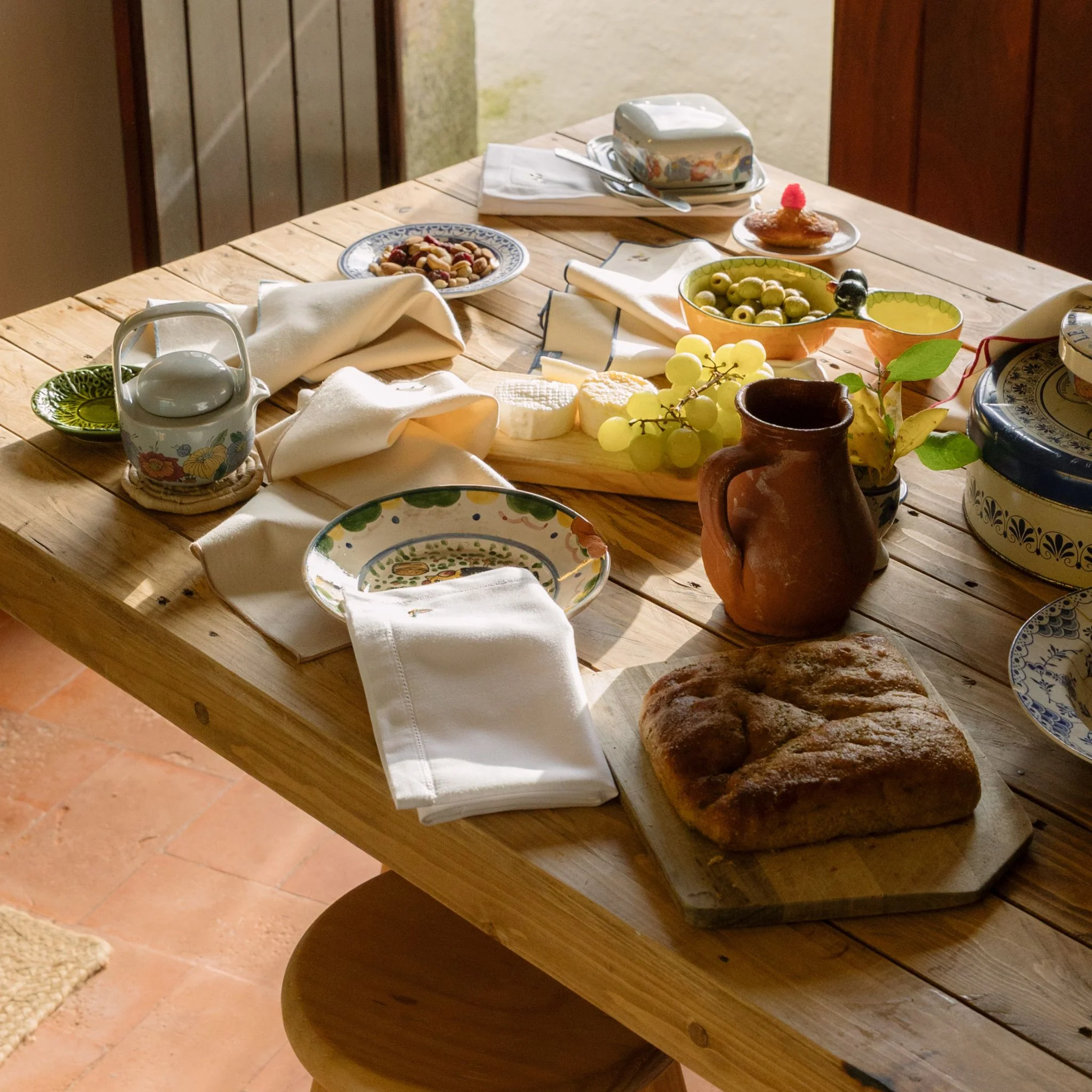 Roupa de mesa Mafra, em algodão, com animais da quinta bordados - Image 7