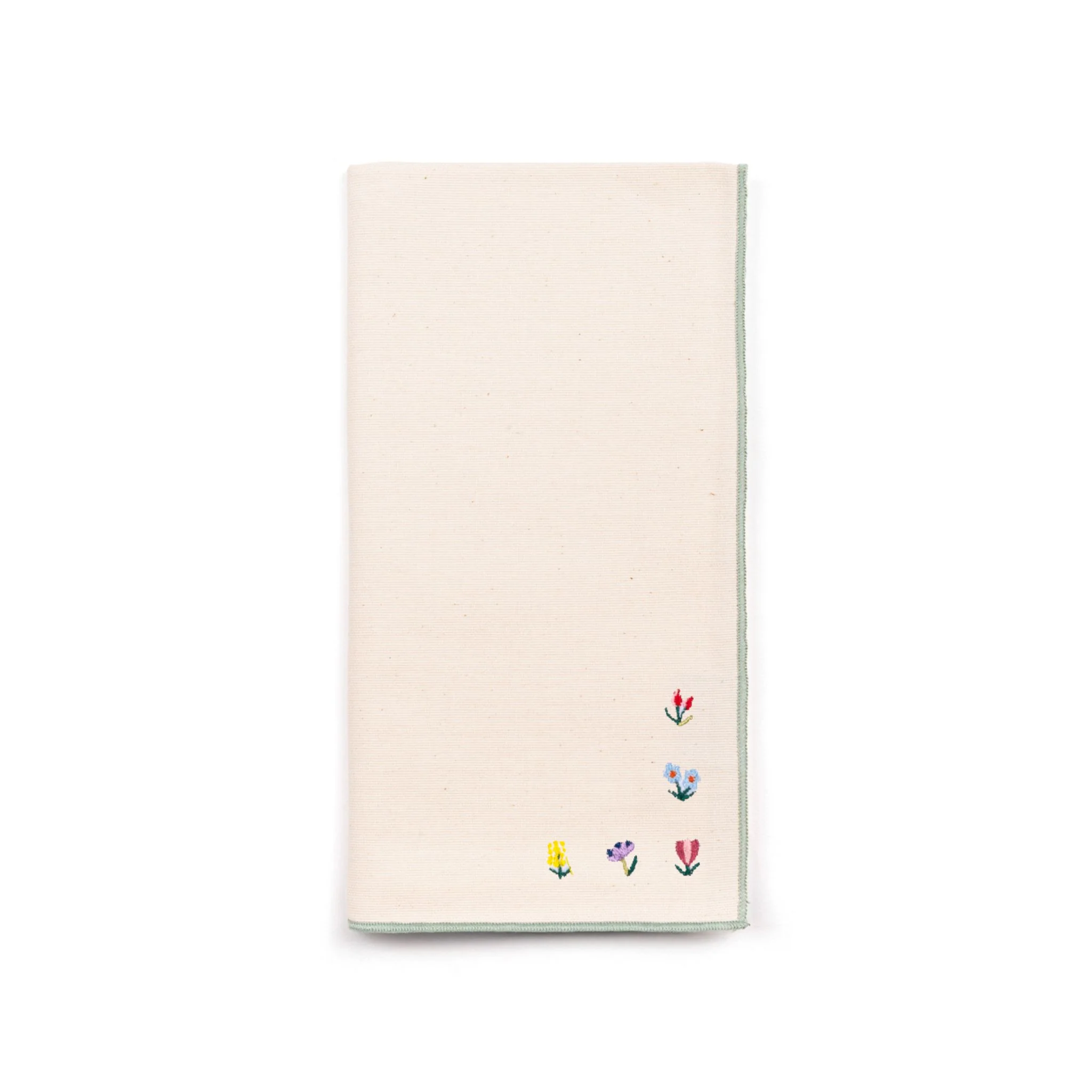 Roupa de mesa Nazaré cru, em algodão, com flores bordadas - Image 8