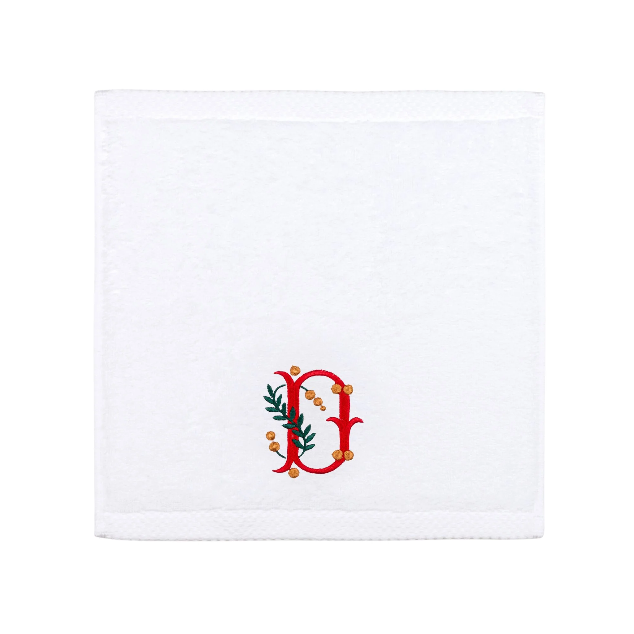Toalhas de banho Luxus brancas, em algodão, com letras de Natal bordadas - Image 5