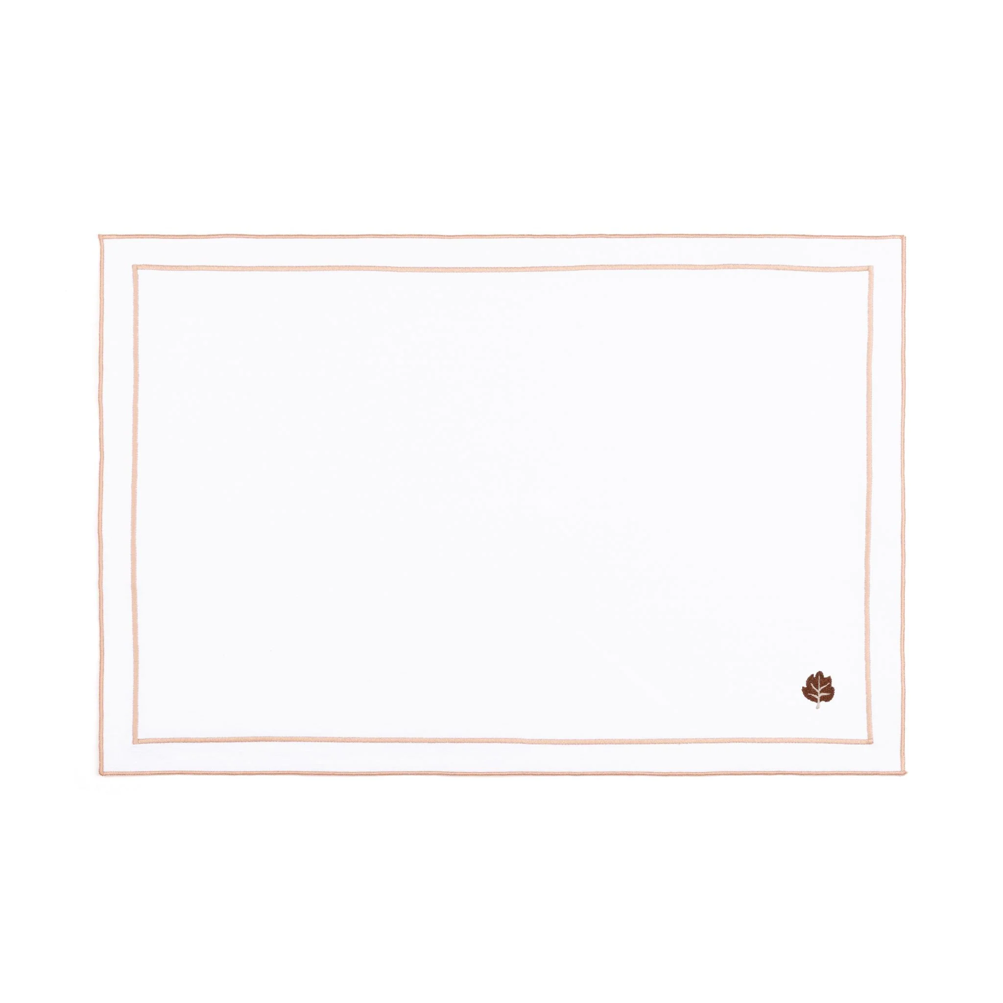 Roupa de mesa Nazaré branca, em algodão, com motivos de outono bordados - Image 49