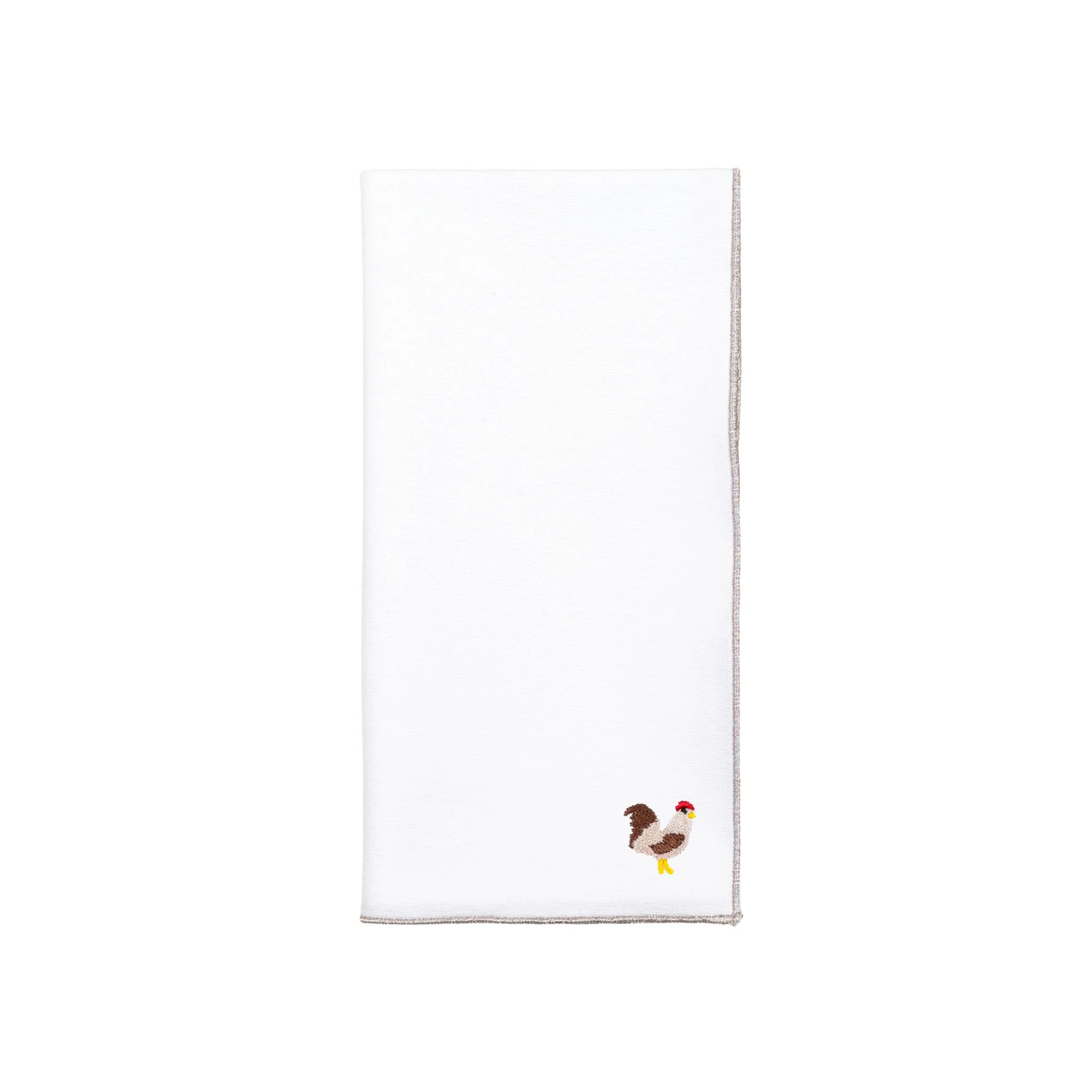 Roupa de mesa Nazaré branca, em algodão, com animais da quinta bordados - Image 65