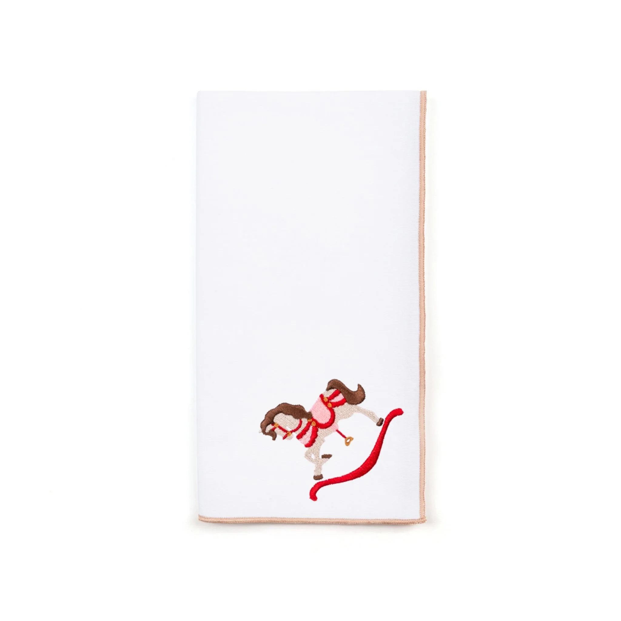 Roupa de mesa Nazaré branca, em algodão, com baloiços de cavalo bordados - Image 10