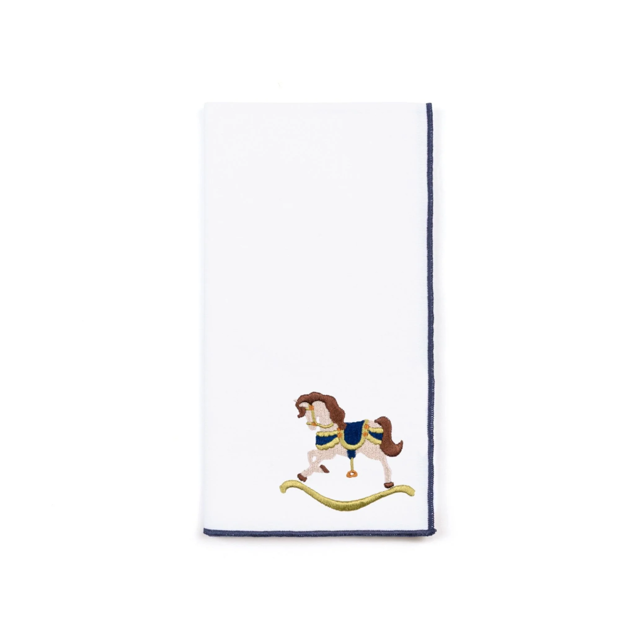 Roupa de mesa Nazaré branca, em algodão, com baloiços de cavalo bordados - Image 13