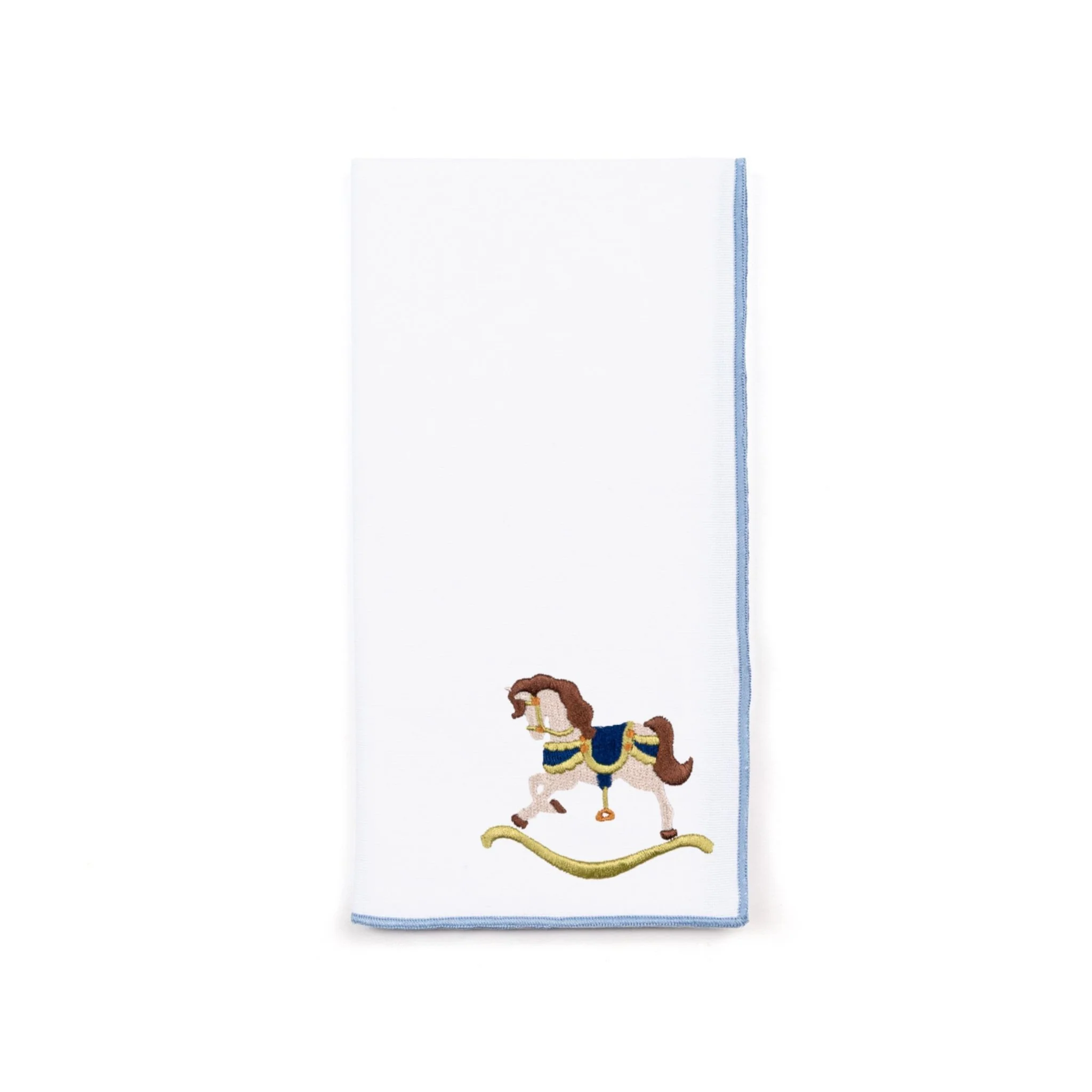 Roupa de mesa Nazaré branca, em algodão, com baloiços de cavalo bordados - Image 21