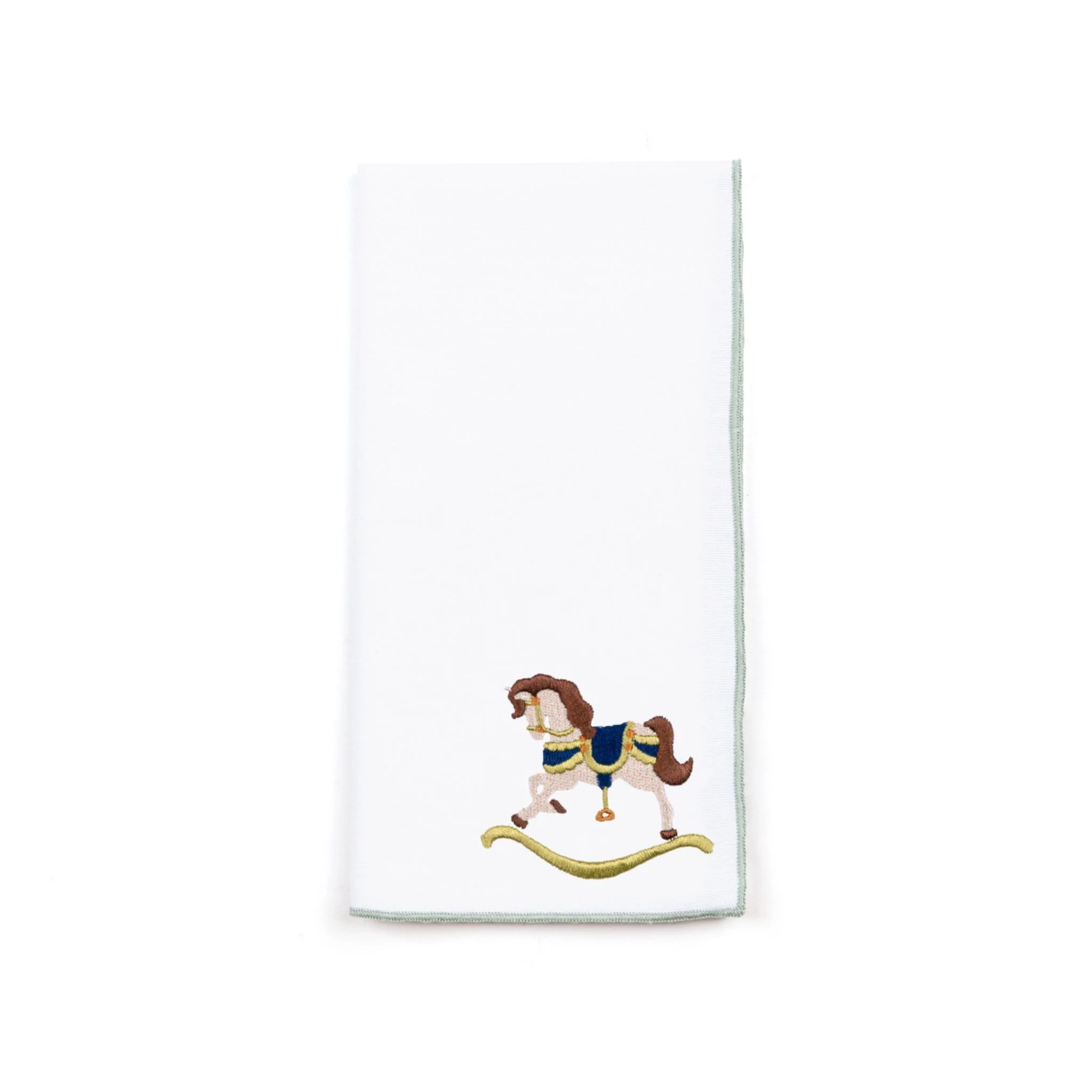 Roupa de mesa Nazaré branca, em algodão, com baloiços de cavalo bordados - Image 29