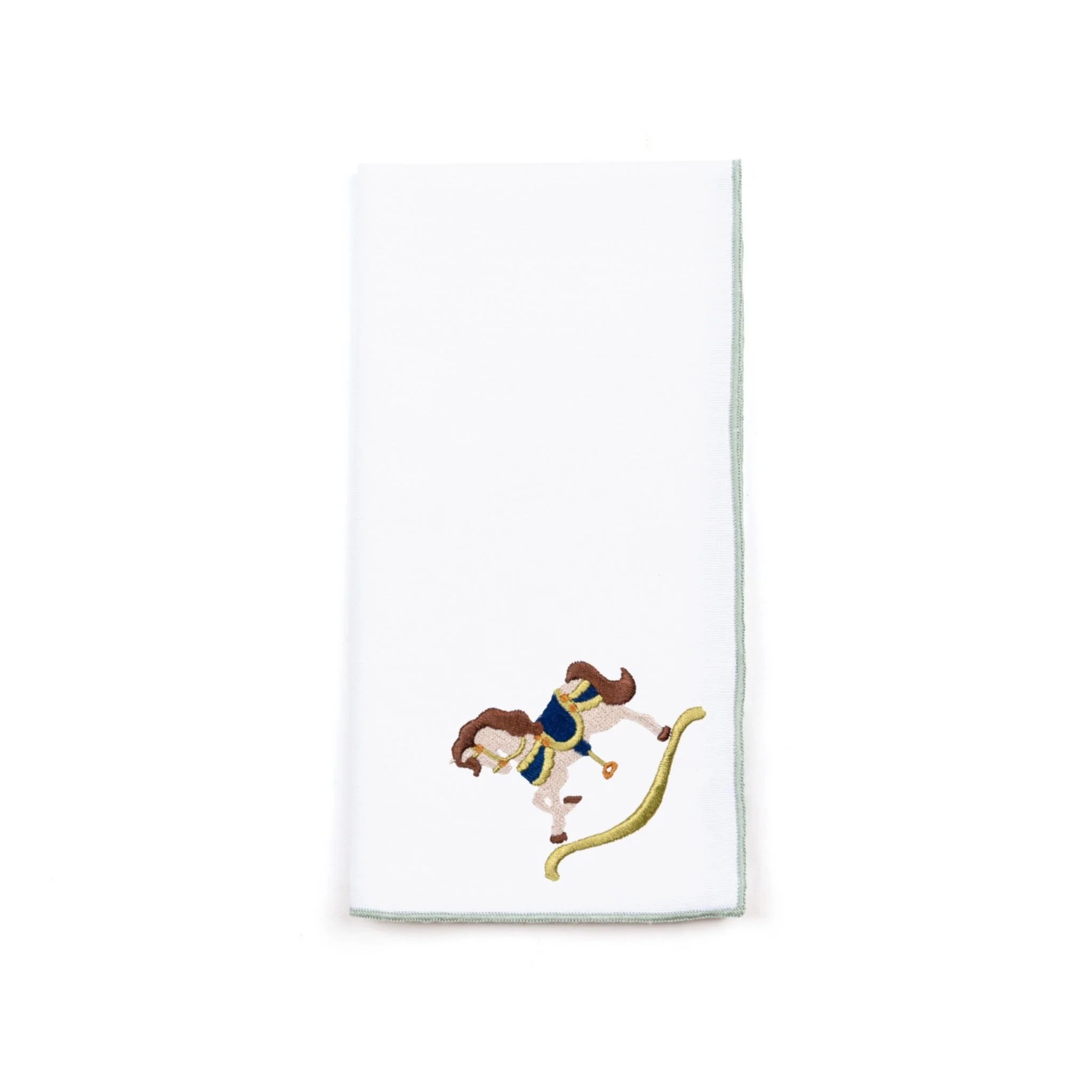 Roupa de mesa Nazaré branca, em algodão, com baloiços de cavalo bordados - Image 30