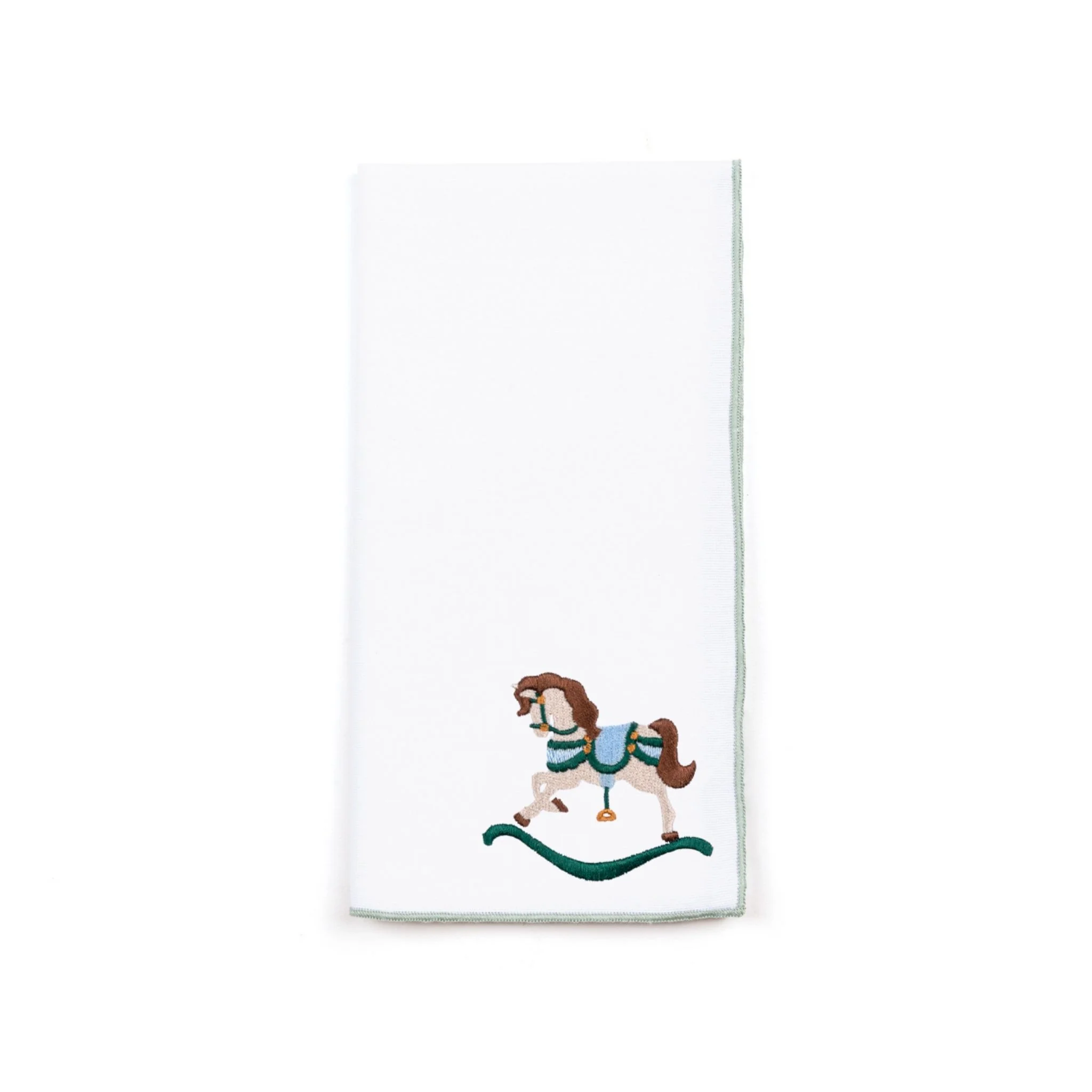 Roupa de mesa Nazaré branca, em algodão, com baloiços de cavalo bordados - Image 31