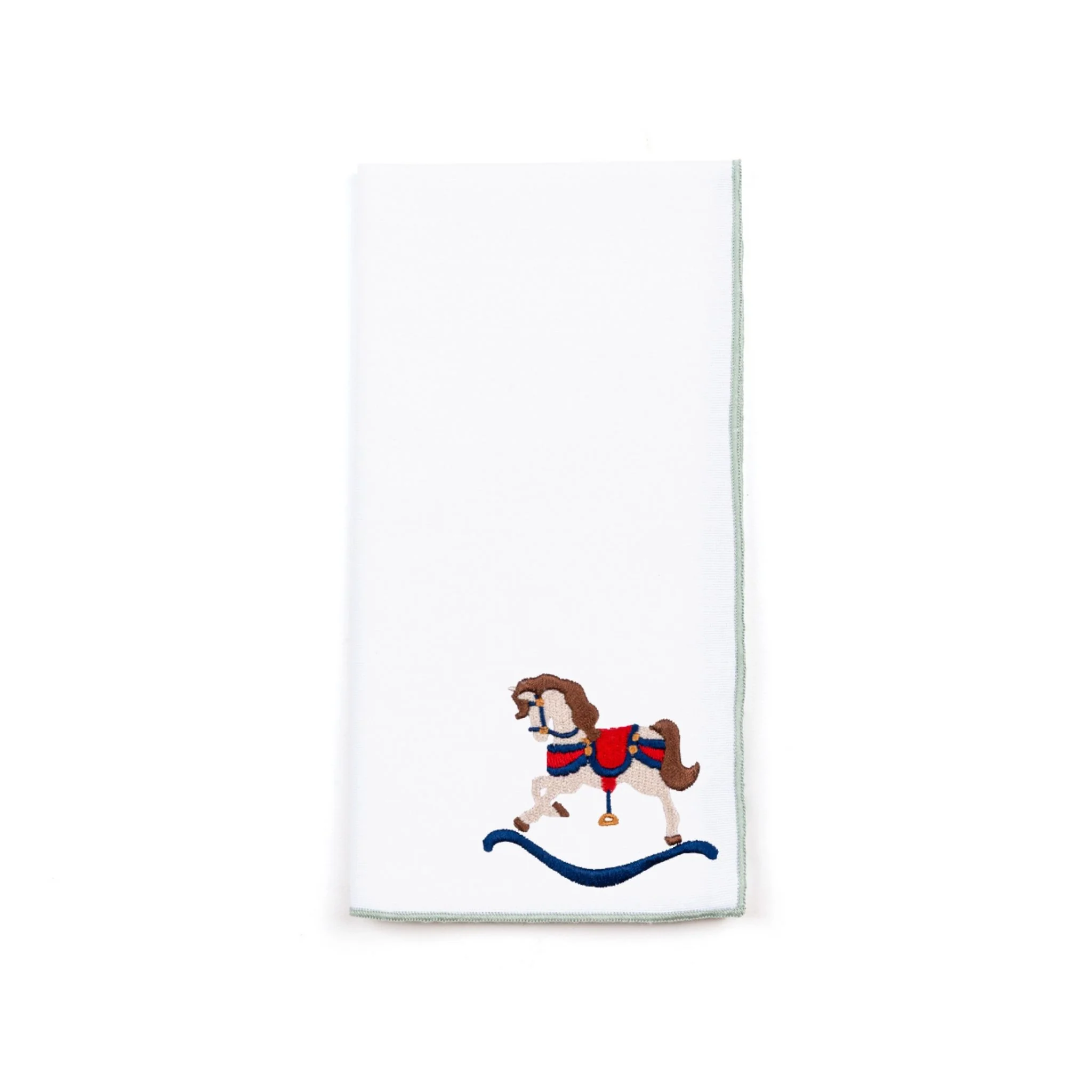 Roupa de mesa Nazaré branca, em algodão, com baloiços de cavalo bordados - Image 35