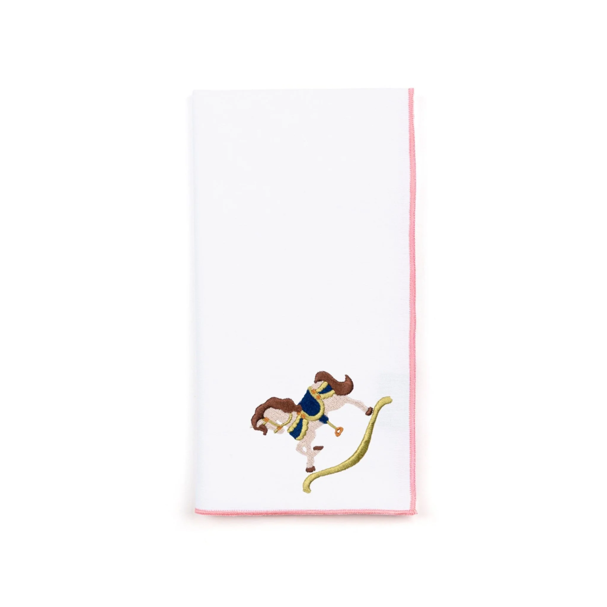 Roupa de mesa Nazaré branca, em algodão, com baloiços de cavalo bordados - Image 38