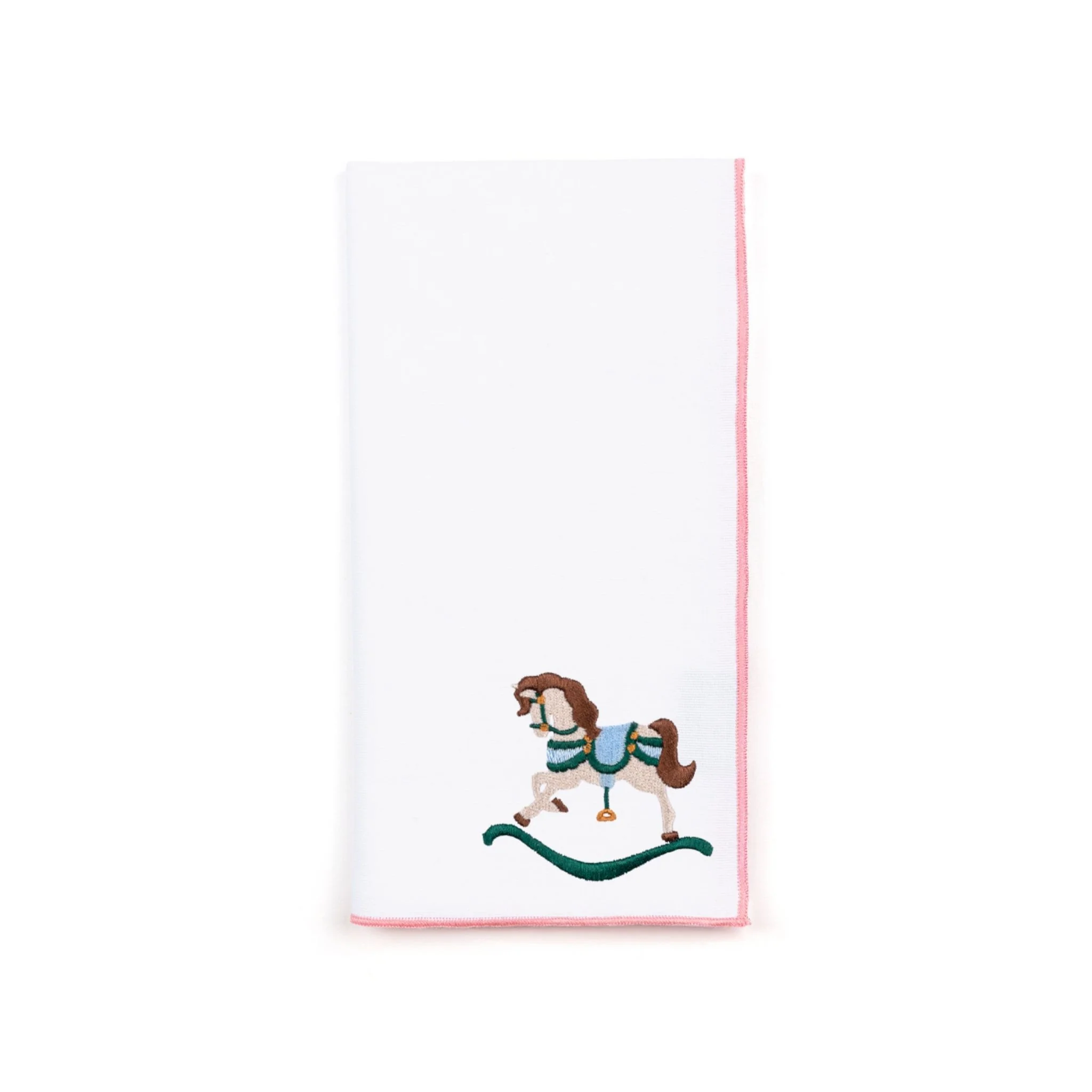 Roupa de mesa Nazaré branca, em algodão, com baloiços de cavalo bordados - Image 39