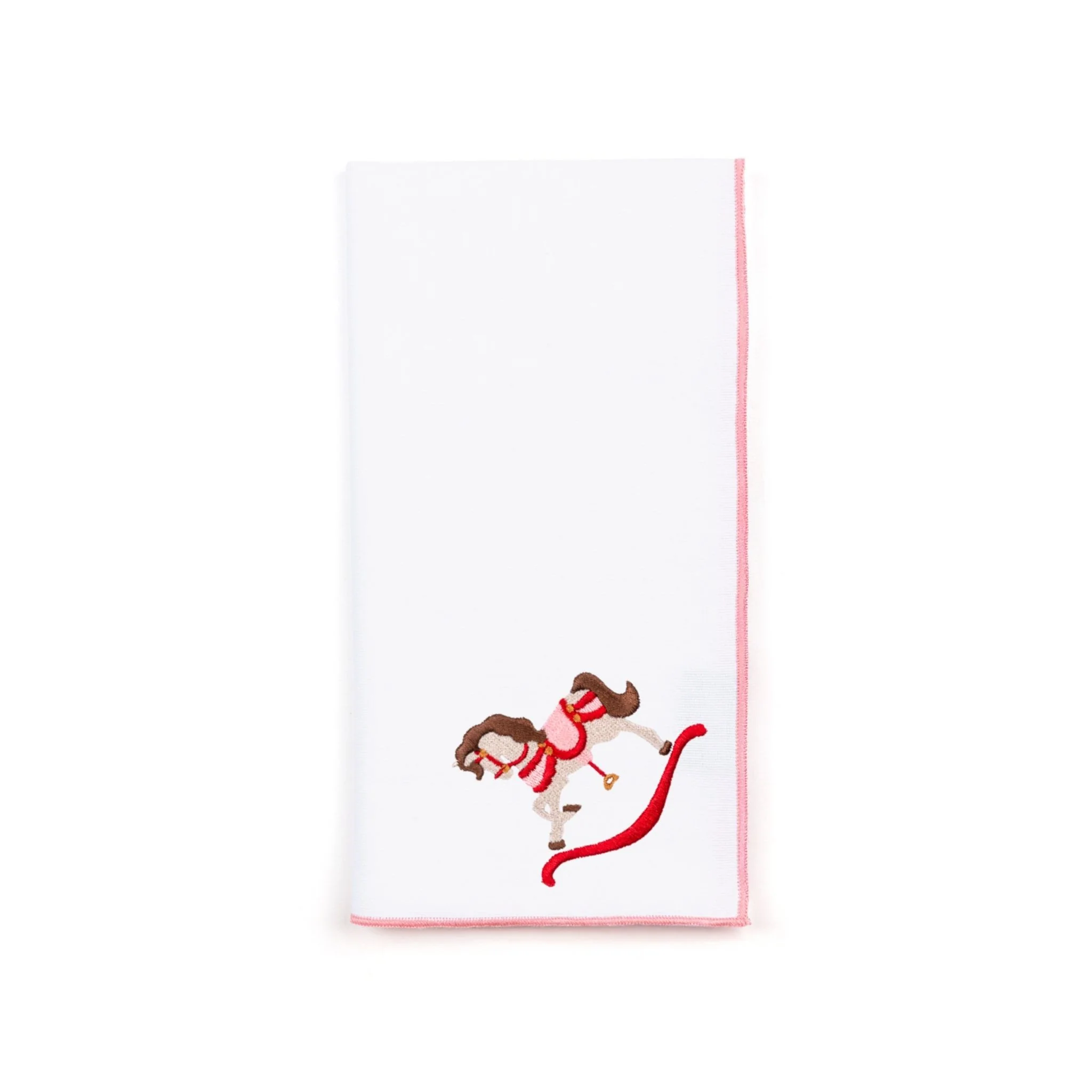 Roupa de mesa Nazaré branca, em algodão, com baloiços de cavalo bordados - Image 42