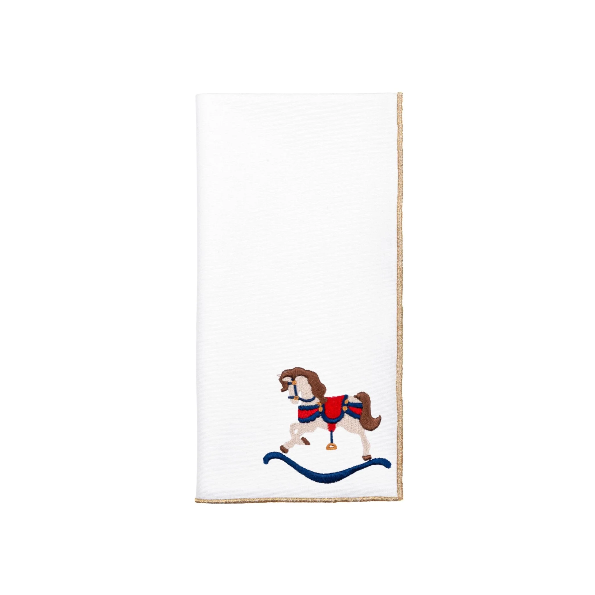 Roupa de mesa Nazaré branca, em algodão, com baloiços de cavalo bordados - Image 61