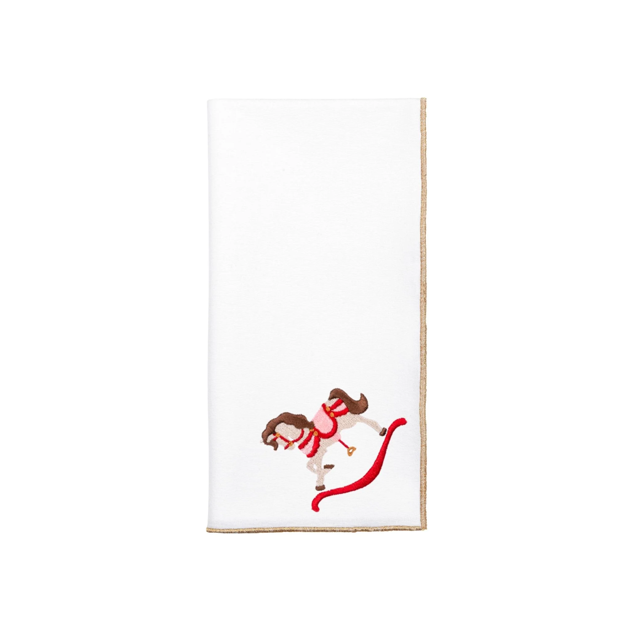 Roupa de mesa Nazaré branca, em algodão, com baloiços de cavalo bordados - Image 64