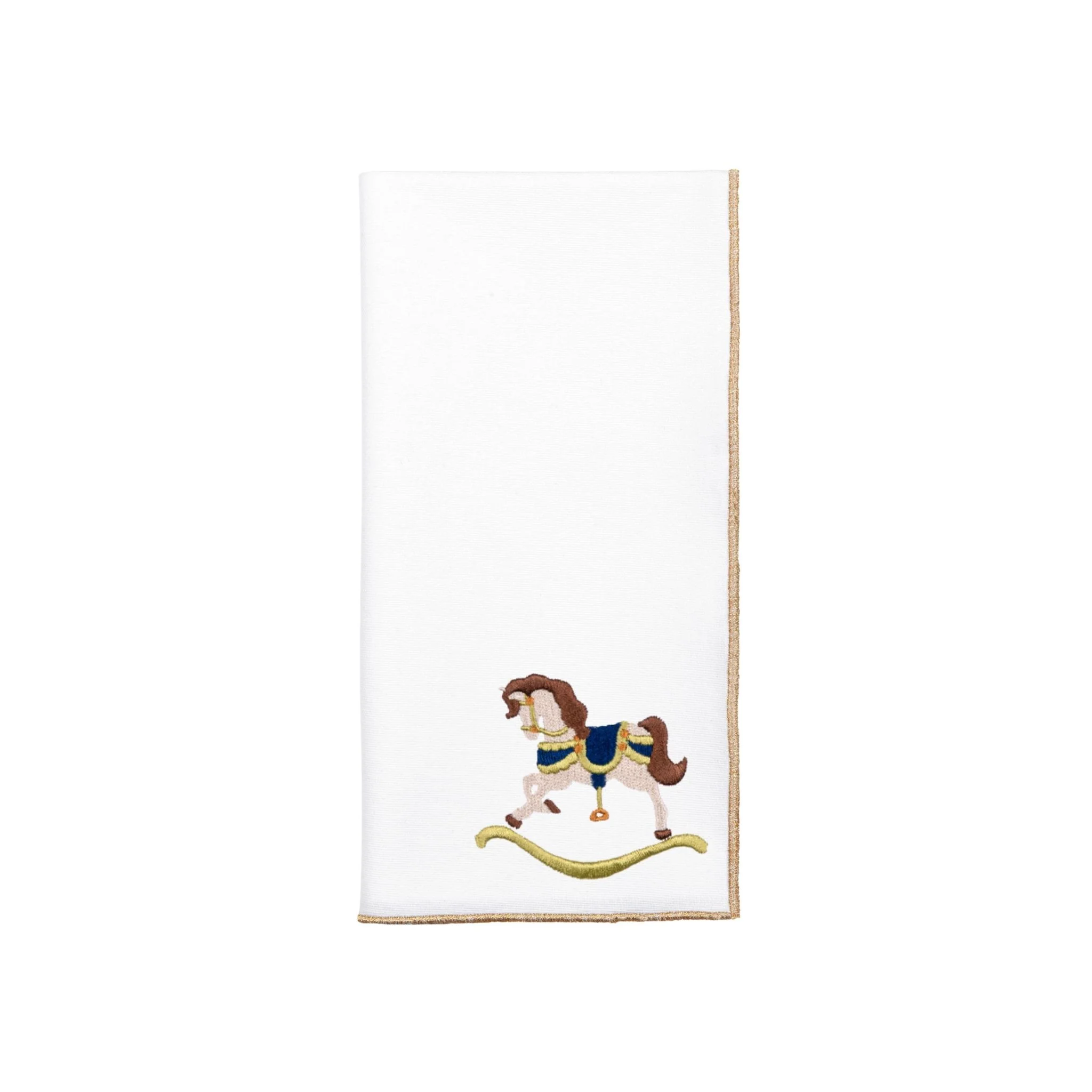 Roupa de mesa Nazaré branca, em algodão, com baloiços de cavalo bordados - Image 65