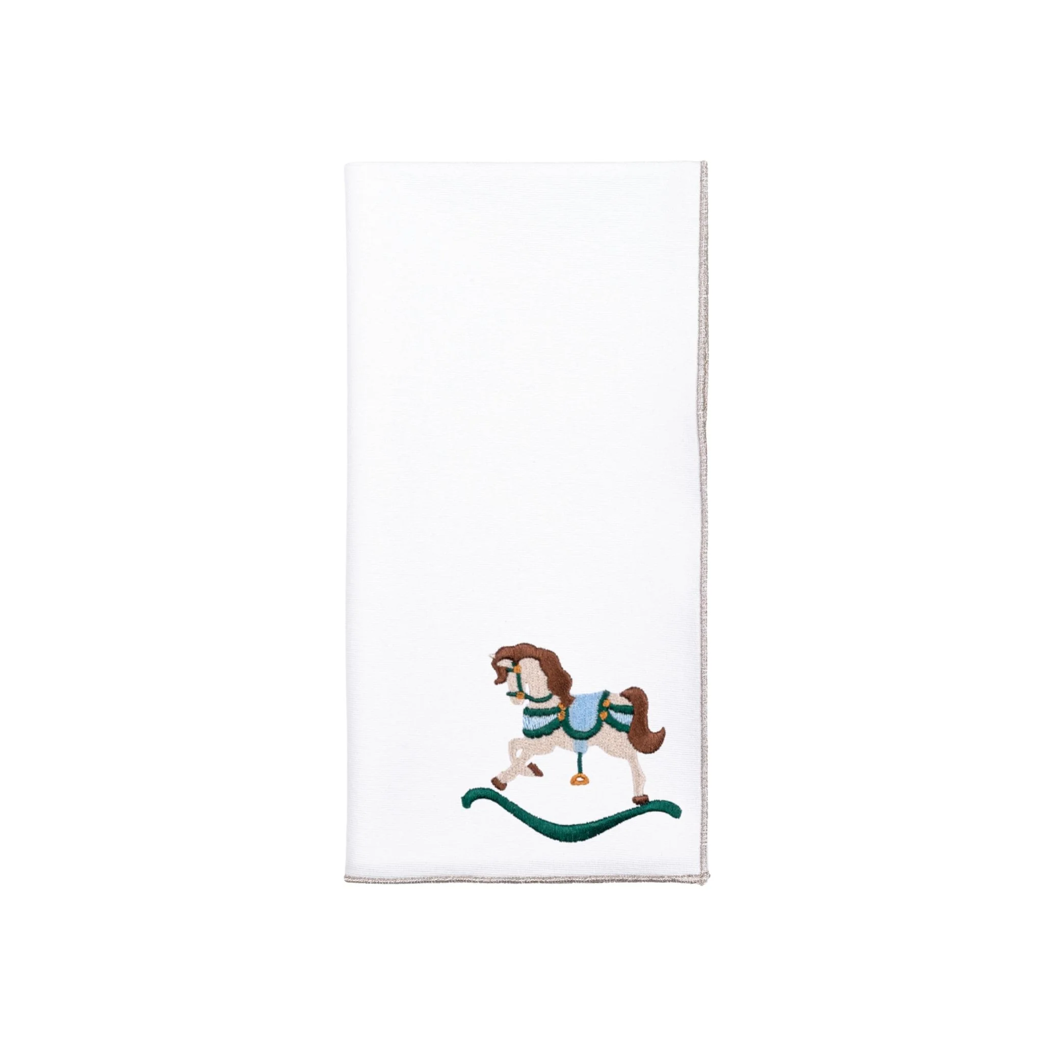 Roupa de mesa Nazaré branca, em algodão, com baloiços de cavalo bordados - Image 68