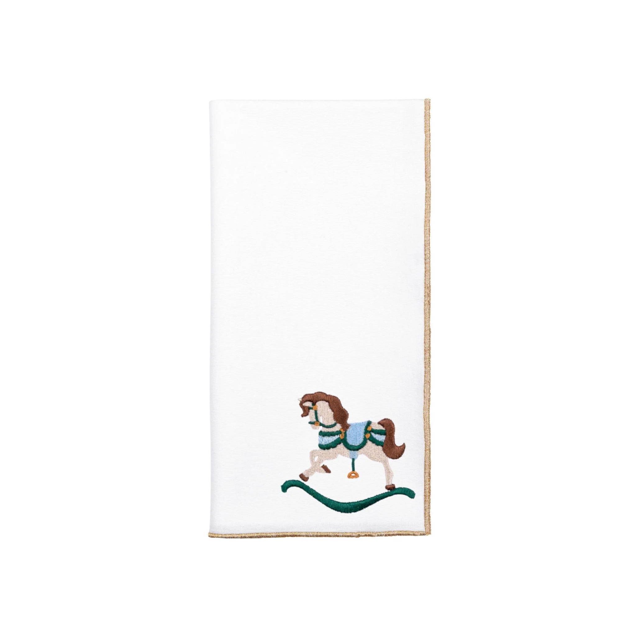 Roupa de mesa Nazaré branca, em algodão, com baloiços de cavalo bordados - Image 69