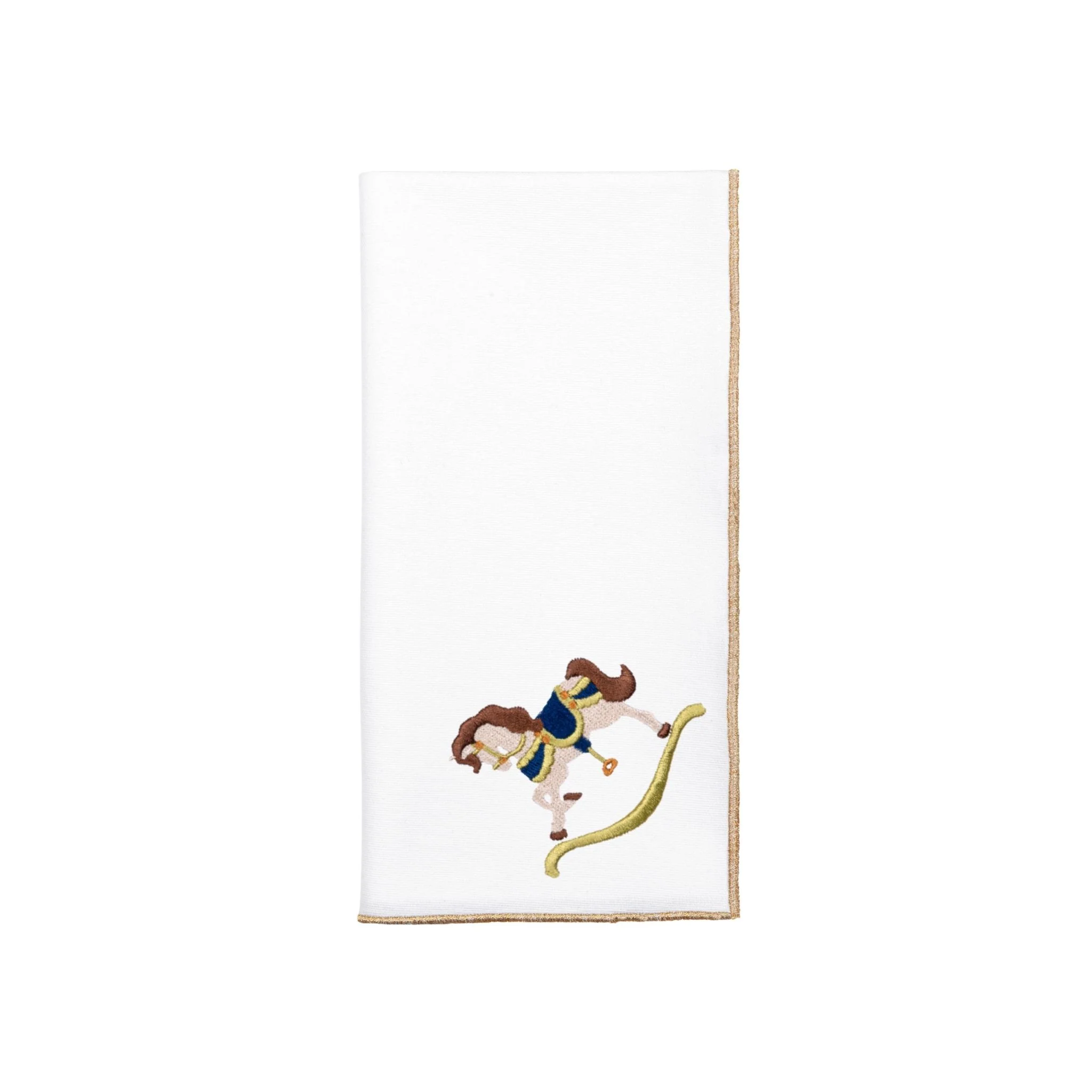 Roupa de mesa Nazaré branca, em algodão, com baloiços de cavalo bordados - Image 71