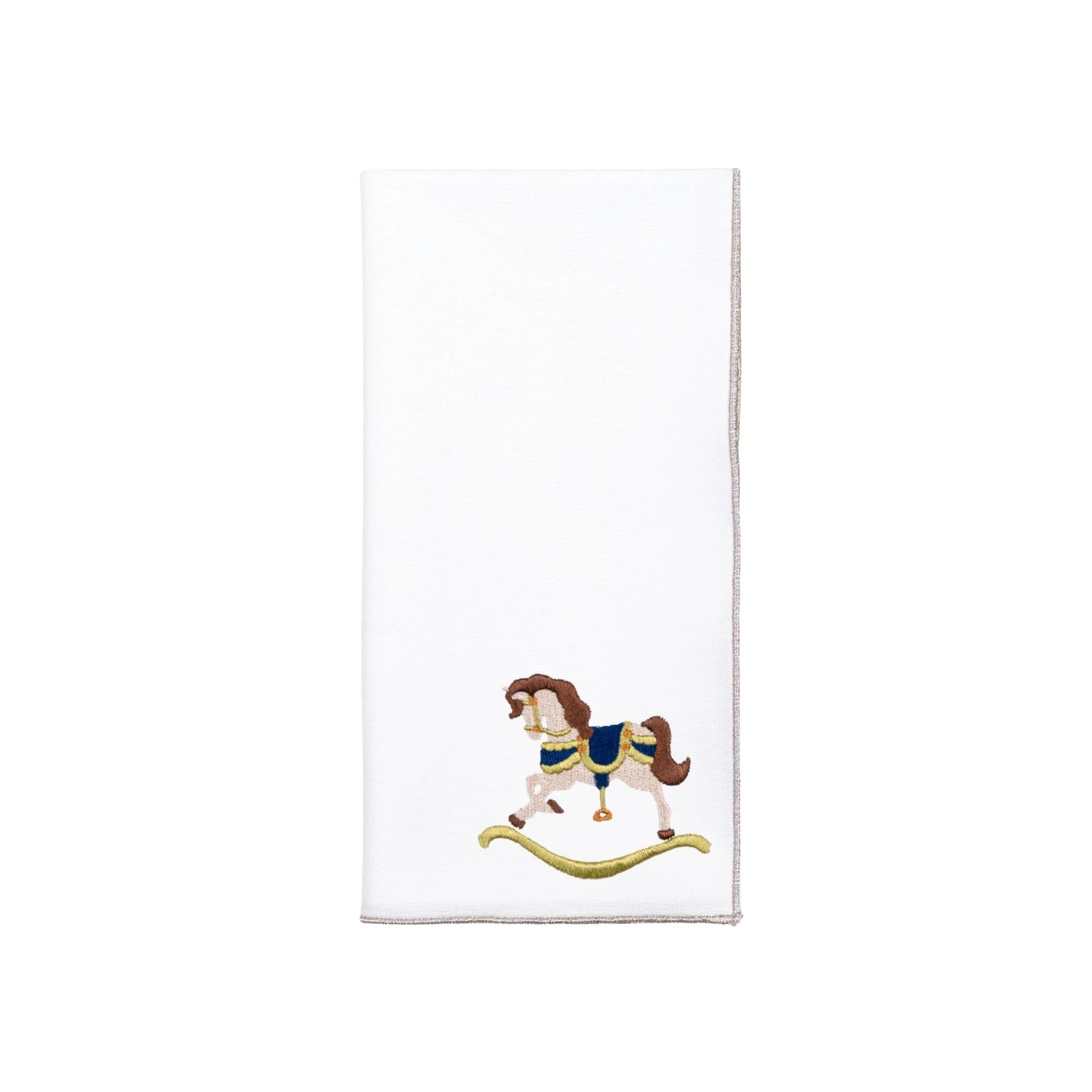 Roupa de mesa Nazaré branca, em algodão, com baloiços de cavalo bordados - Image 72