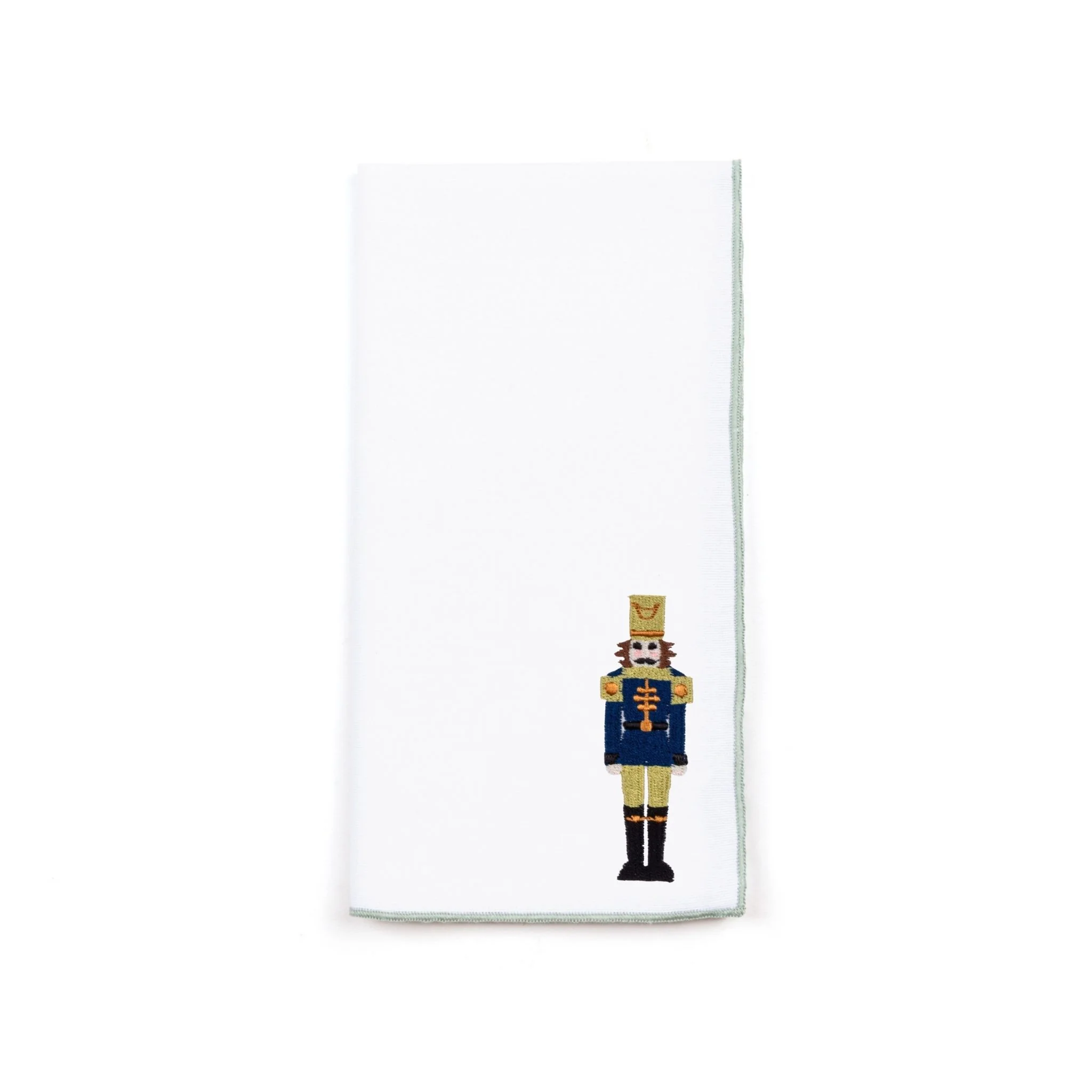 Roupa de mesa Nazaré branca, em algodão, com soldados bordados - Image 16